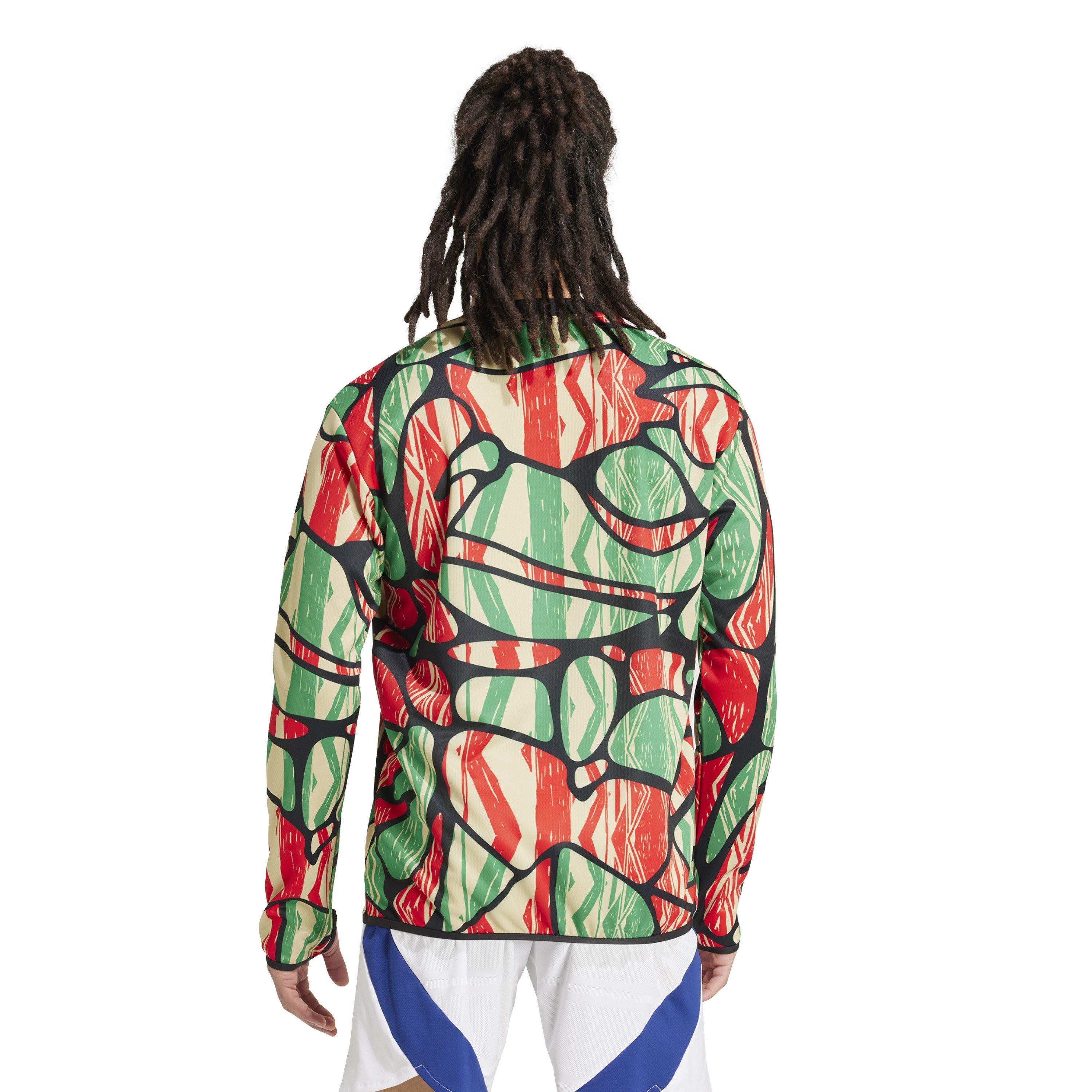 Red/Black - adidas - Arsenal Long Sleeve Pre Match Shirt 24/25 Mens - 4