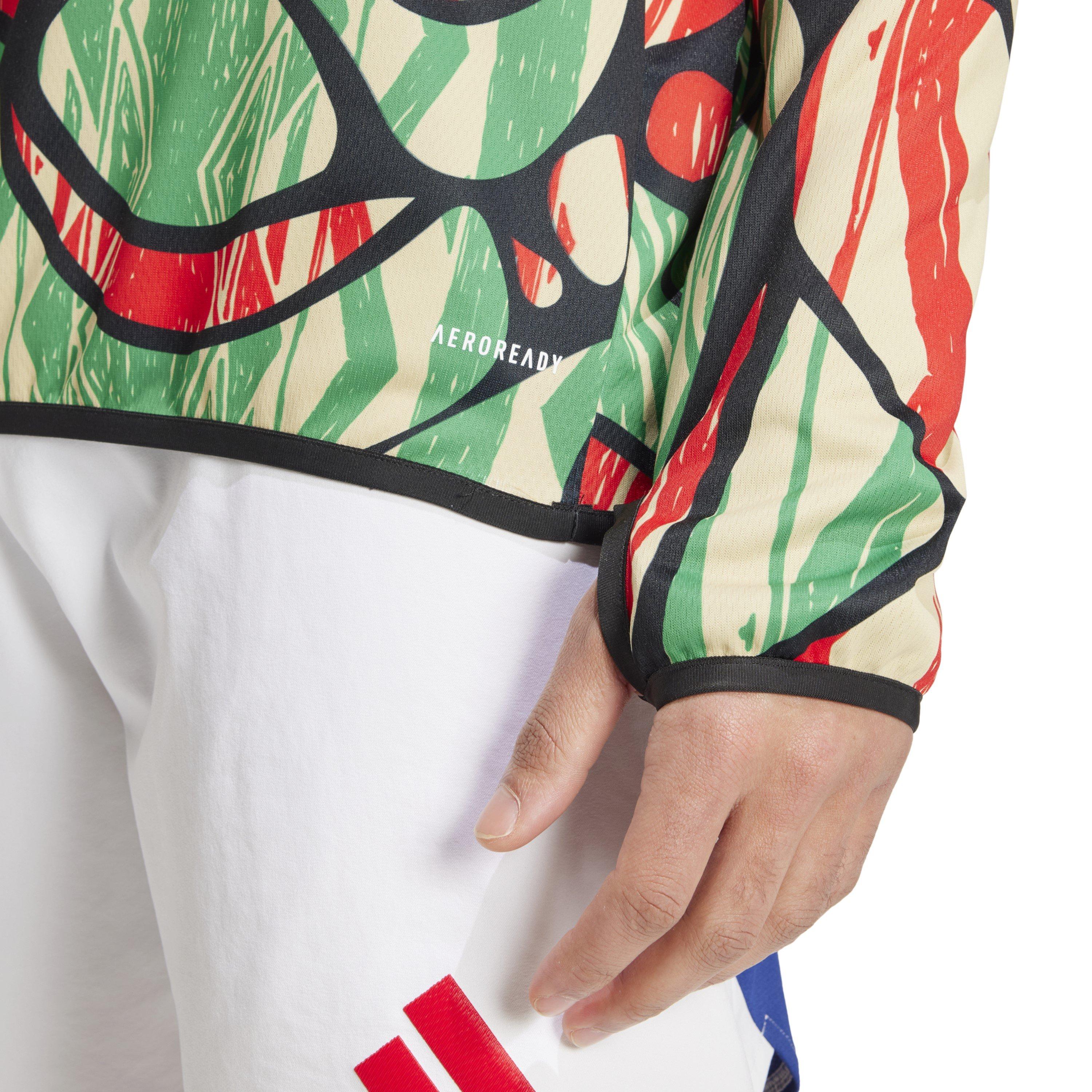 Red/Black - adidas - Arsenal Long Sleeve Pre Match Shirt 24/25 Mens - 6