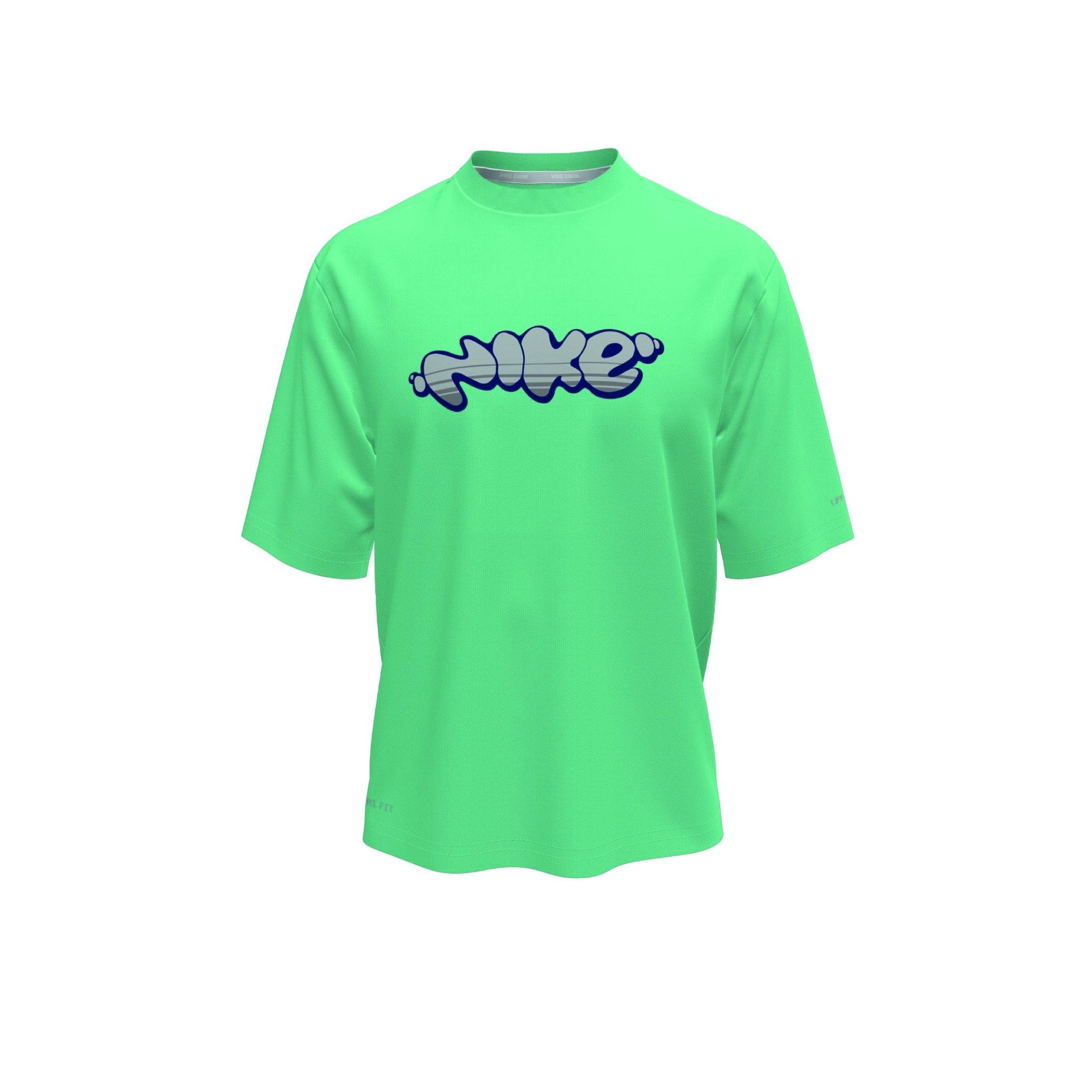 Bleached Turq - Nike - Kids' Short Sleeve Performance Gym Top - 1