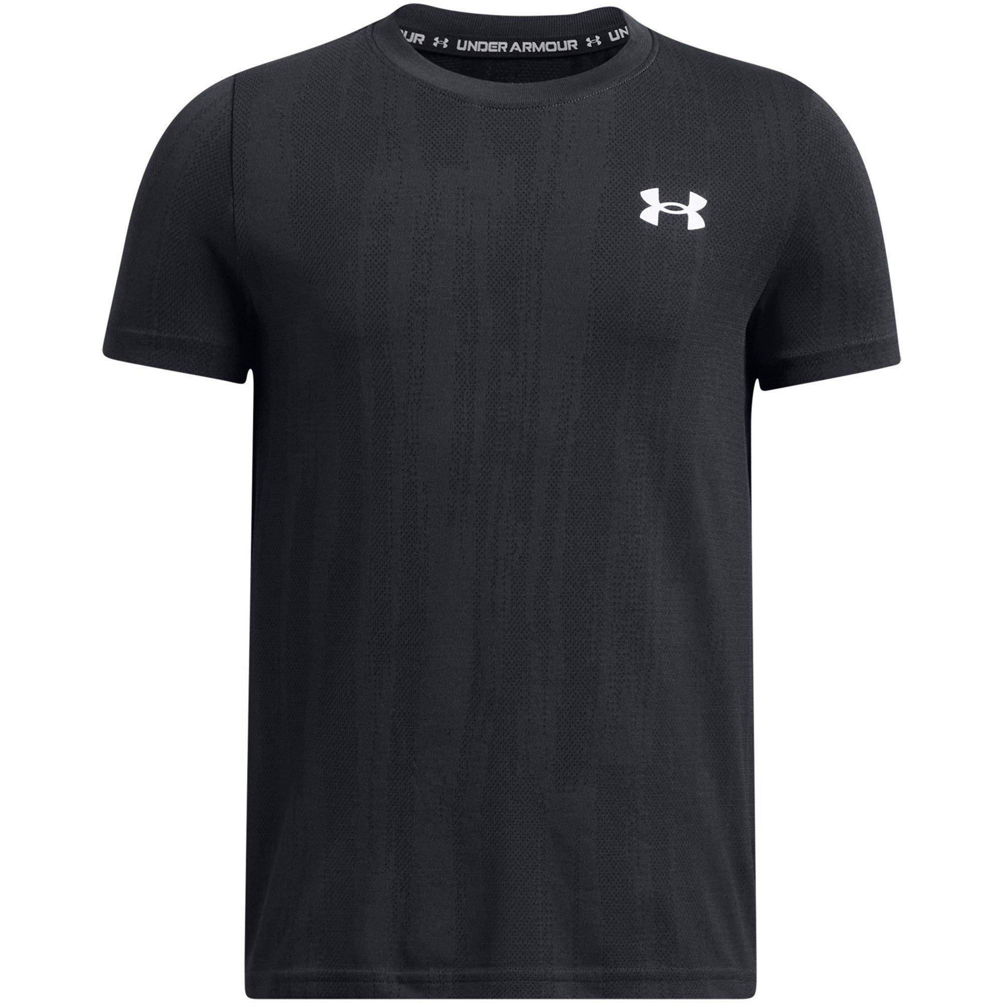 Black - Under Armour - Kids' Vanish Seamless Short Sleeve Gym Top - 1