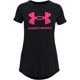 Under Armour logo embroidered t shirt berluti t shirt noir