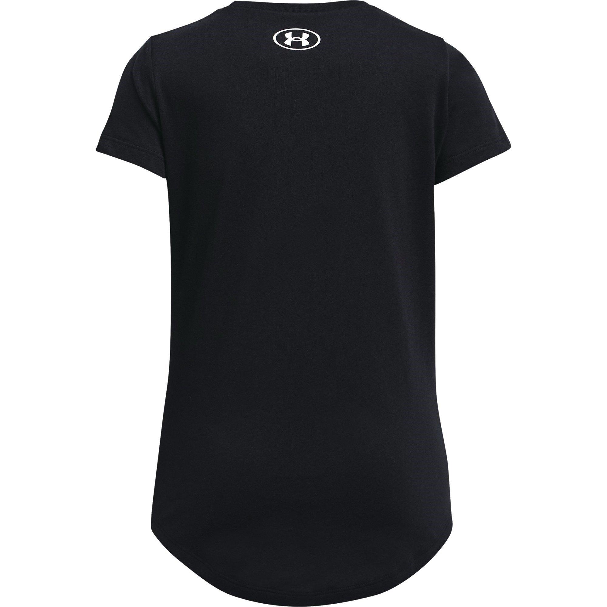 Sort/Hvid - Under Armour - Live Sportstyle Graphic Short Sleeve T Shirt Girls - 2