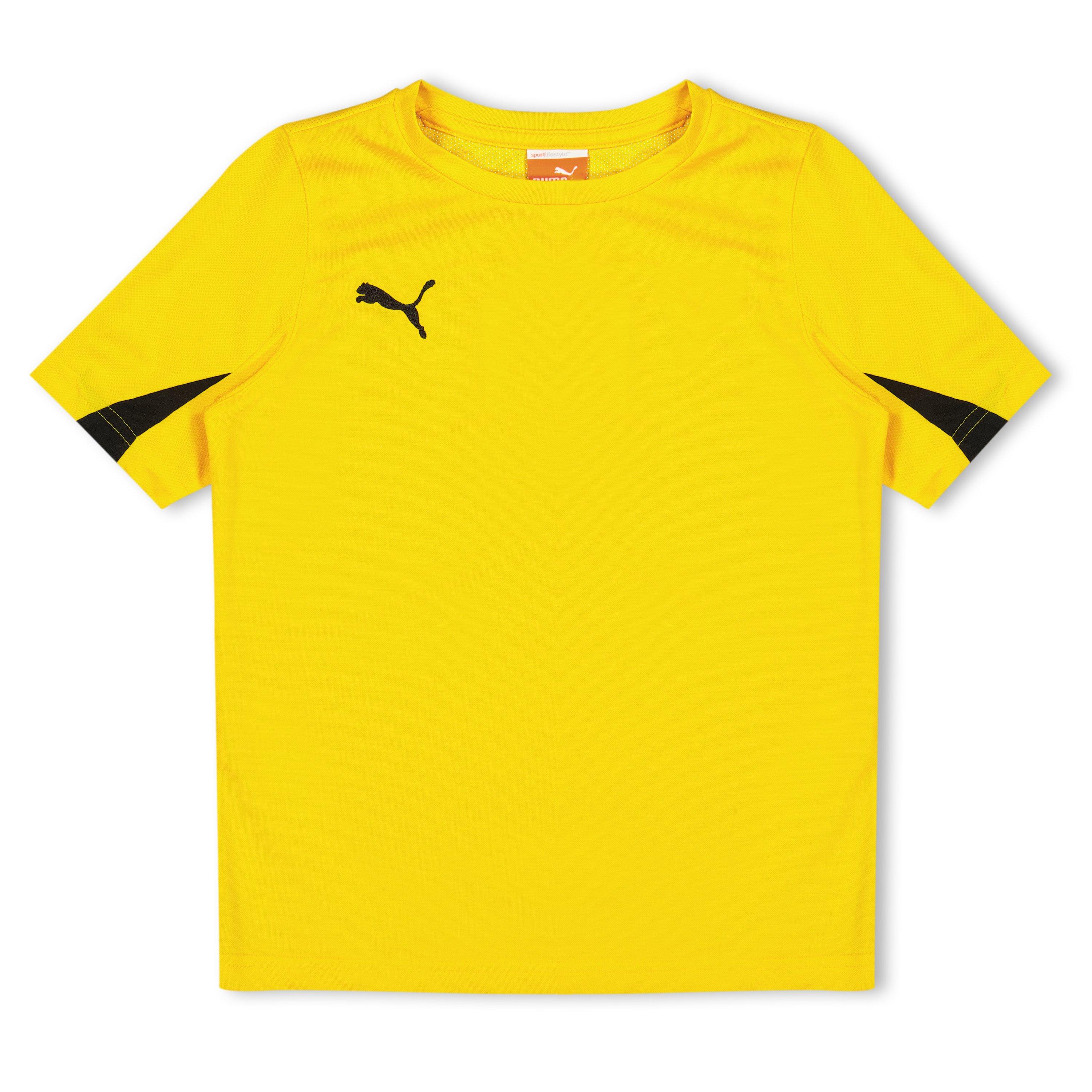 Yellow - Puma - (F12) Team S/S Tee Juniors - 1