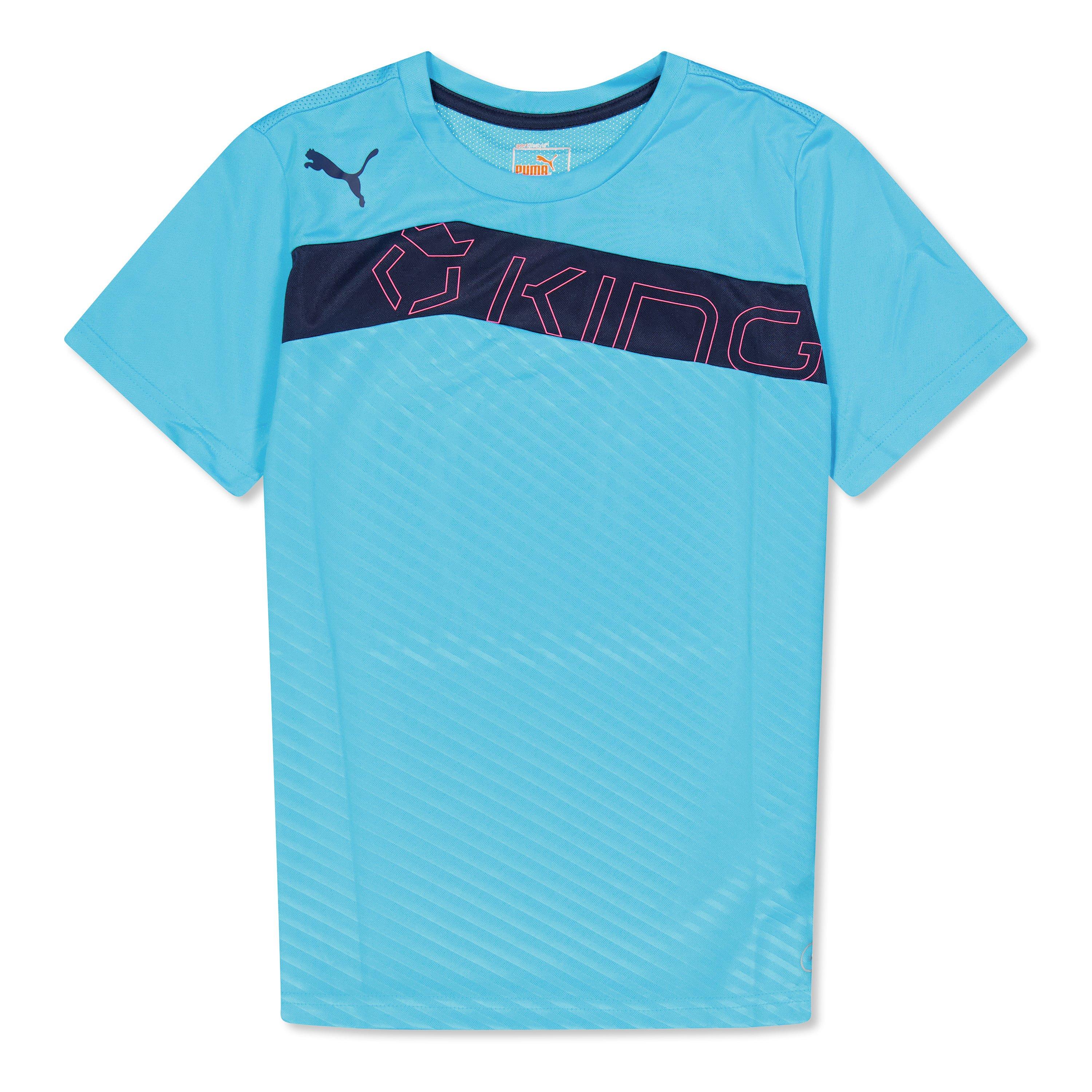 Blå - Puma - (F1) King Graphic Tee Atoll Juniors - 1