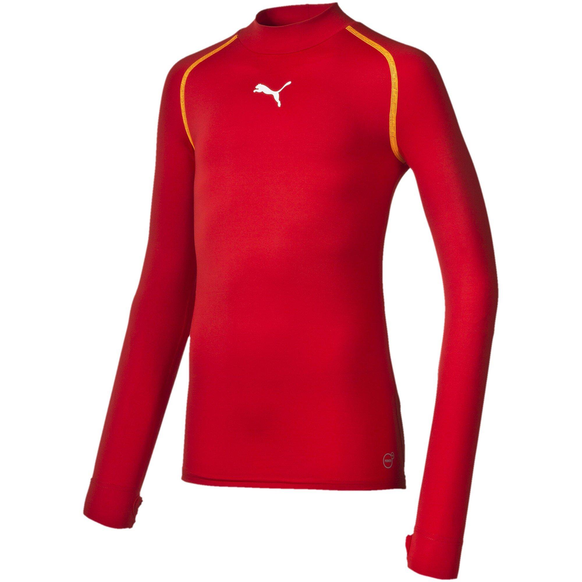 Puma  Kids (5) Tb Ls Tee Warm (Vent) Juniors - Red - 11-12 (L)
