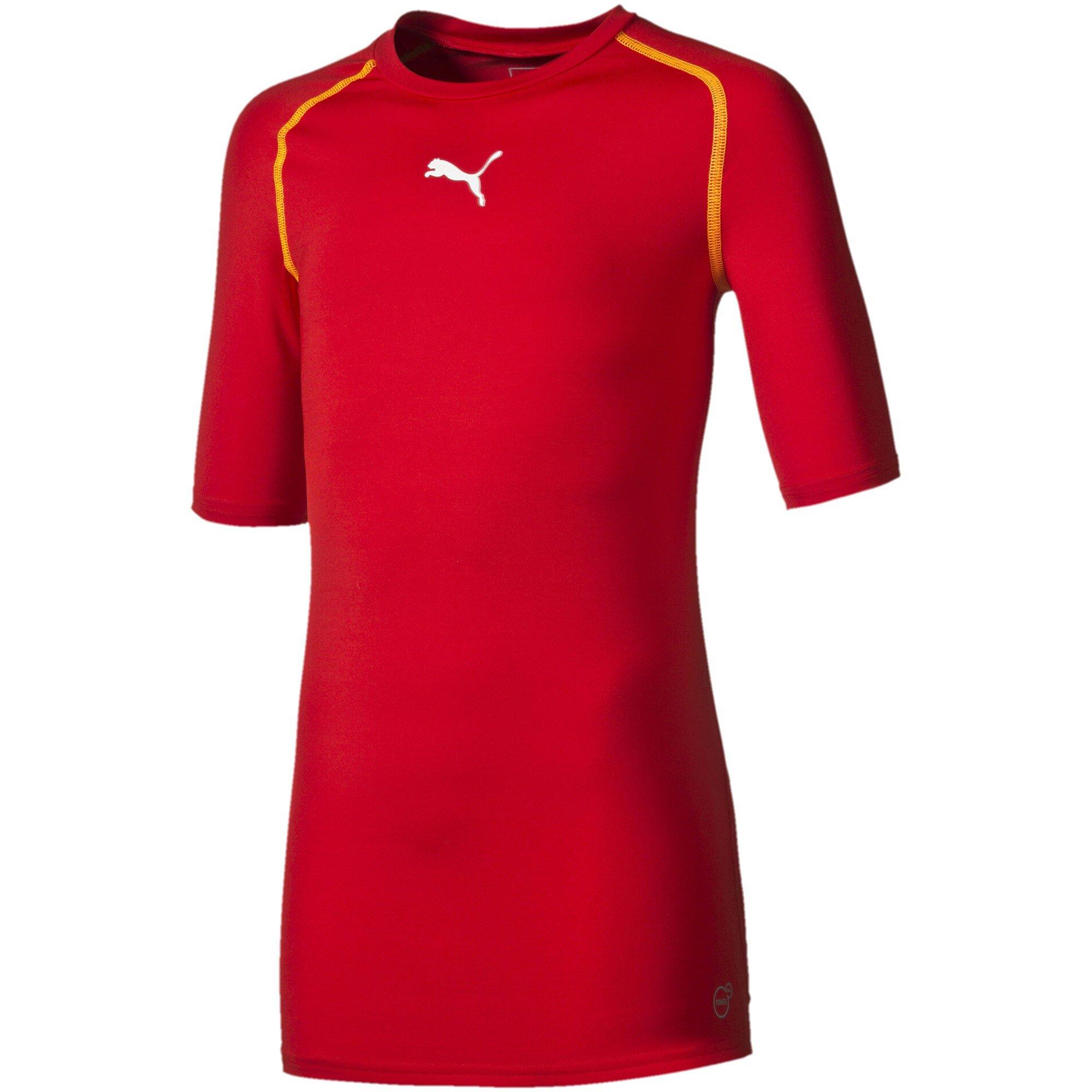 Puma  Kids (5) Tb Ss Tee (Vent) Juniors - Red - 14 (2XL)