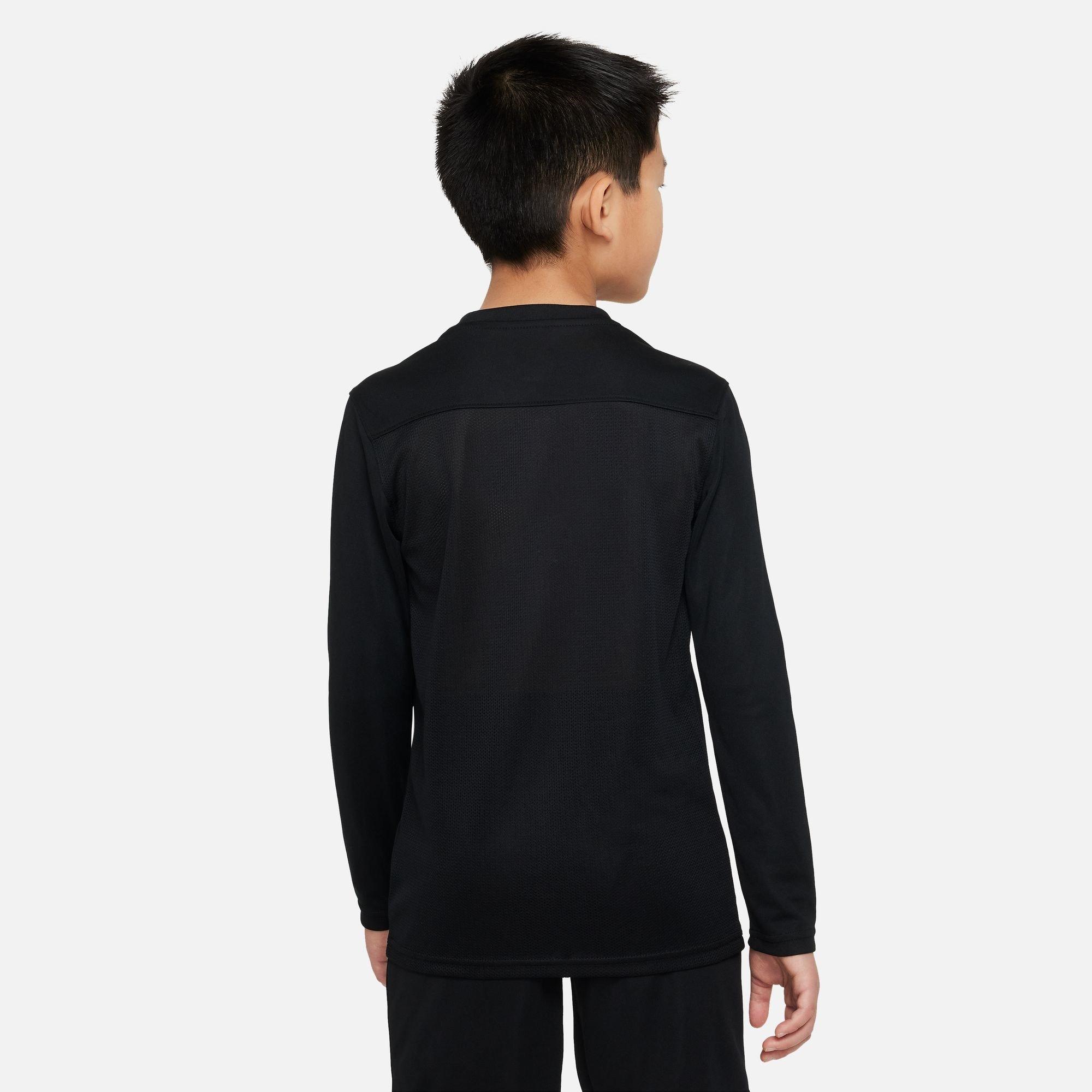 Black - Nike - Kids' Park VII Long-Sleeve Dri-FIT T-Shirt - 4