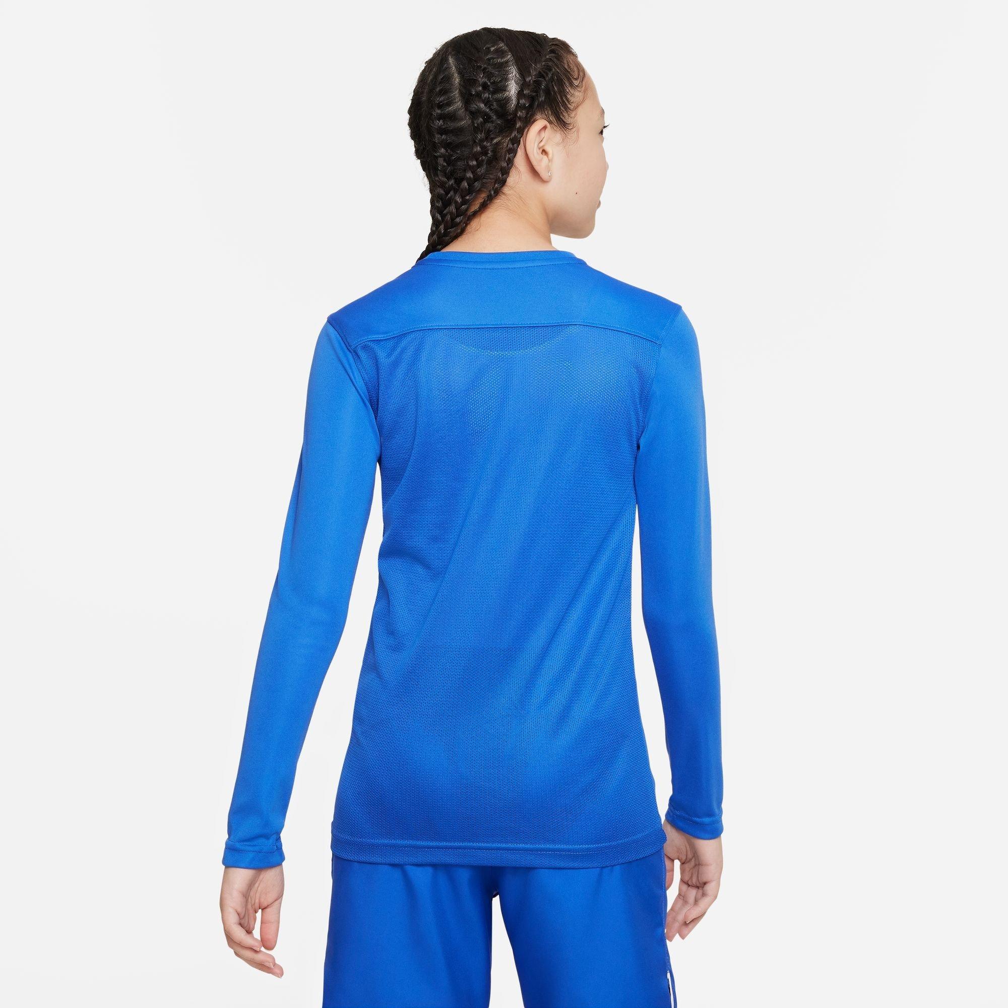 Azul - Nike - Kids' Park VII Long-Sleeve Dri-FIT T-Shirt - 4