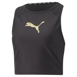Puma TEEN logo-print short-sleeved t-shirt