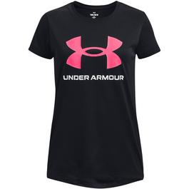 Under Armour UA Techâ„¢ Print Fill Big Logo Short Sleeve Girls