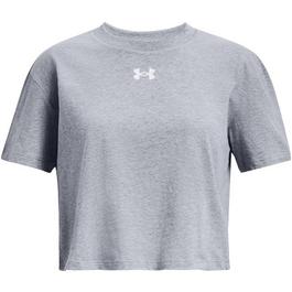 Under Armour Cropped Short-Sleeve Performance Gym Top