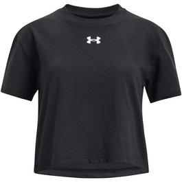 Under Armour Cropped Short-Sleeve Performance Gym Top
