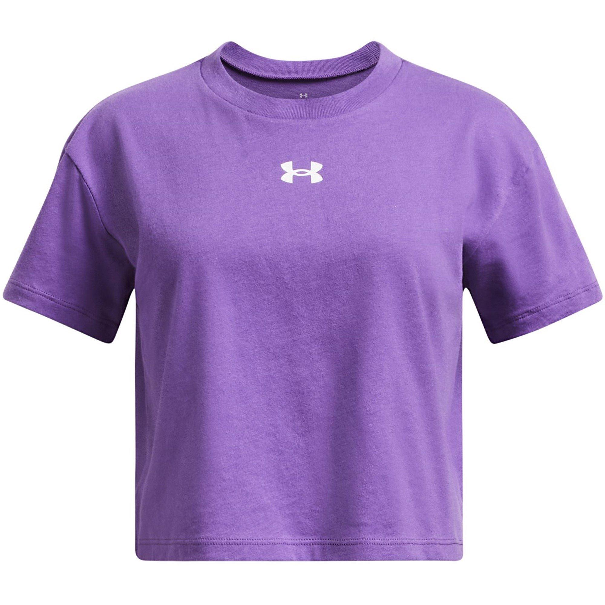 Kids' Cropped Short-Sleeve Performance Gym Top