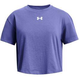 Under Armour CROP SPORTSTYLE LOGO SS