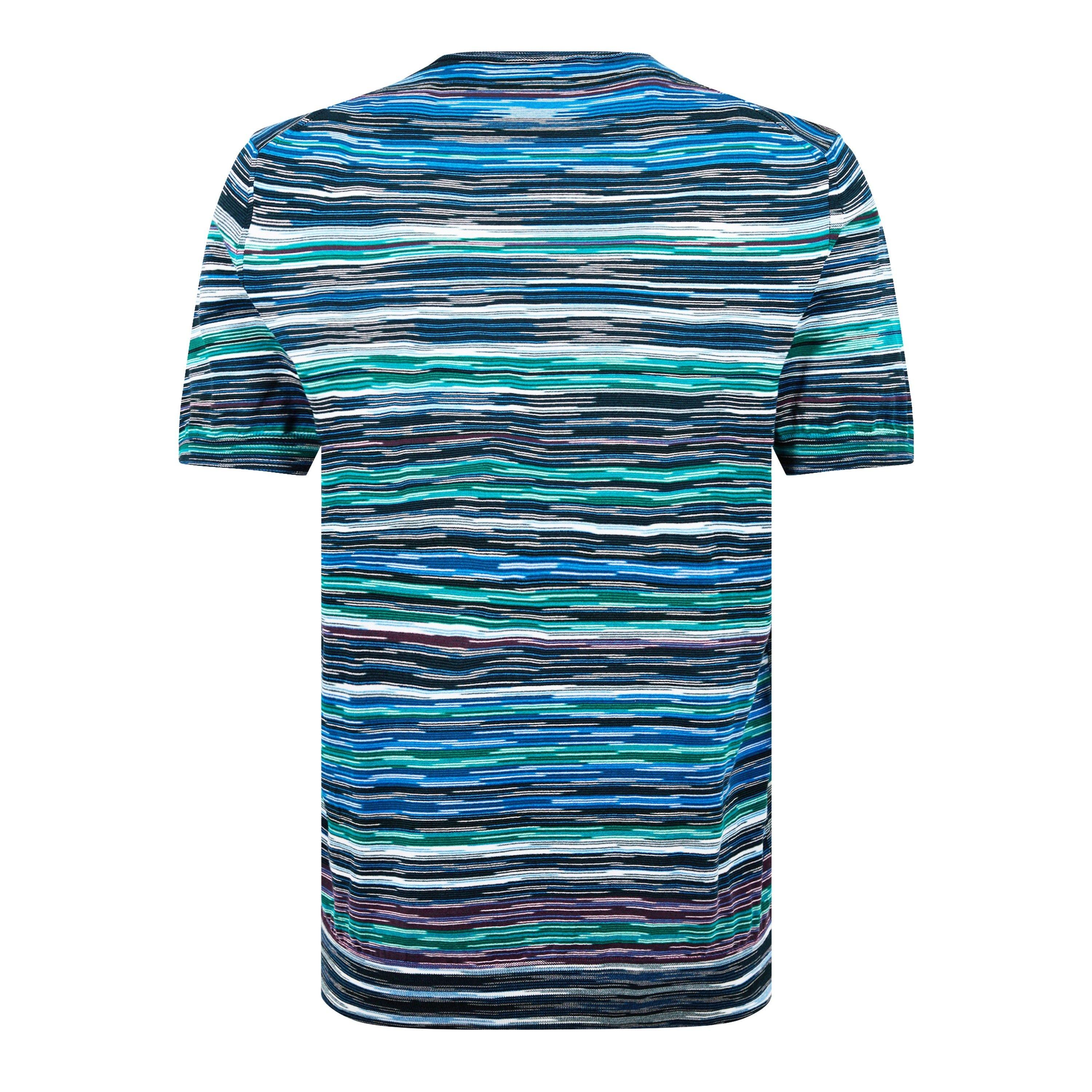 Blue - Missoni - Striped Crew T-Shirt - 6