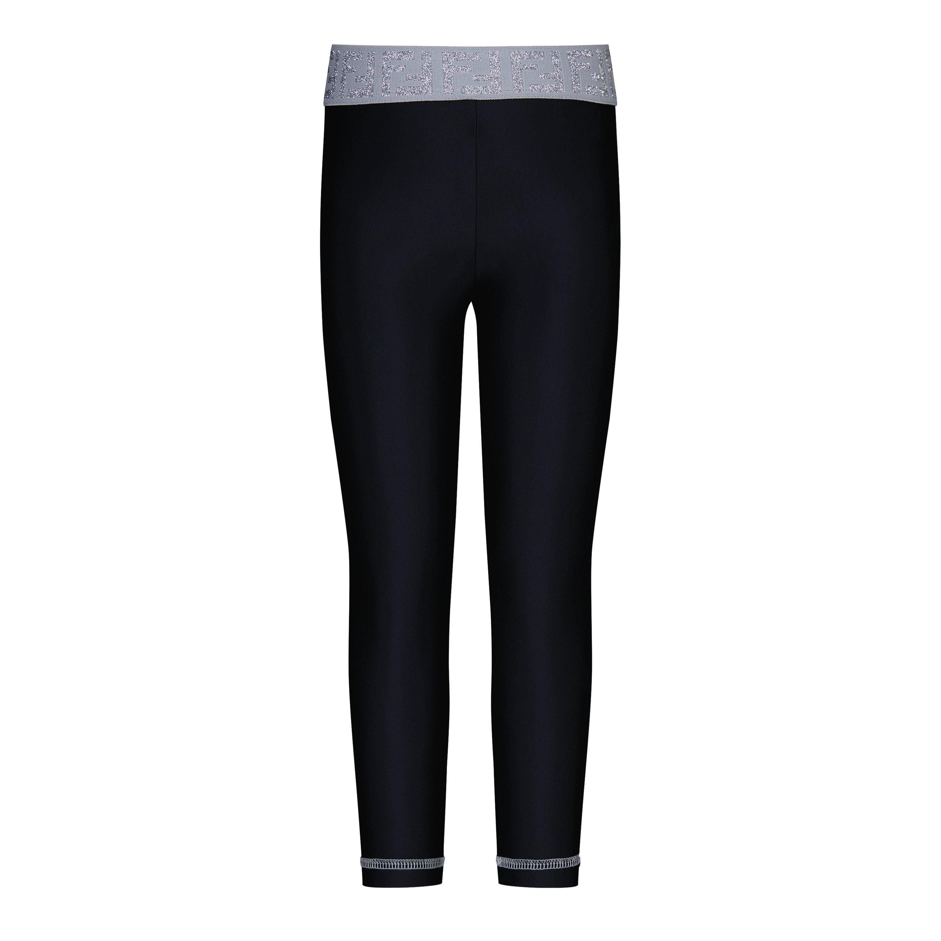Black F1L13 - Fendi - Tape Logo Leggings Juniors - 1