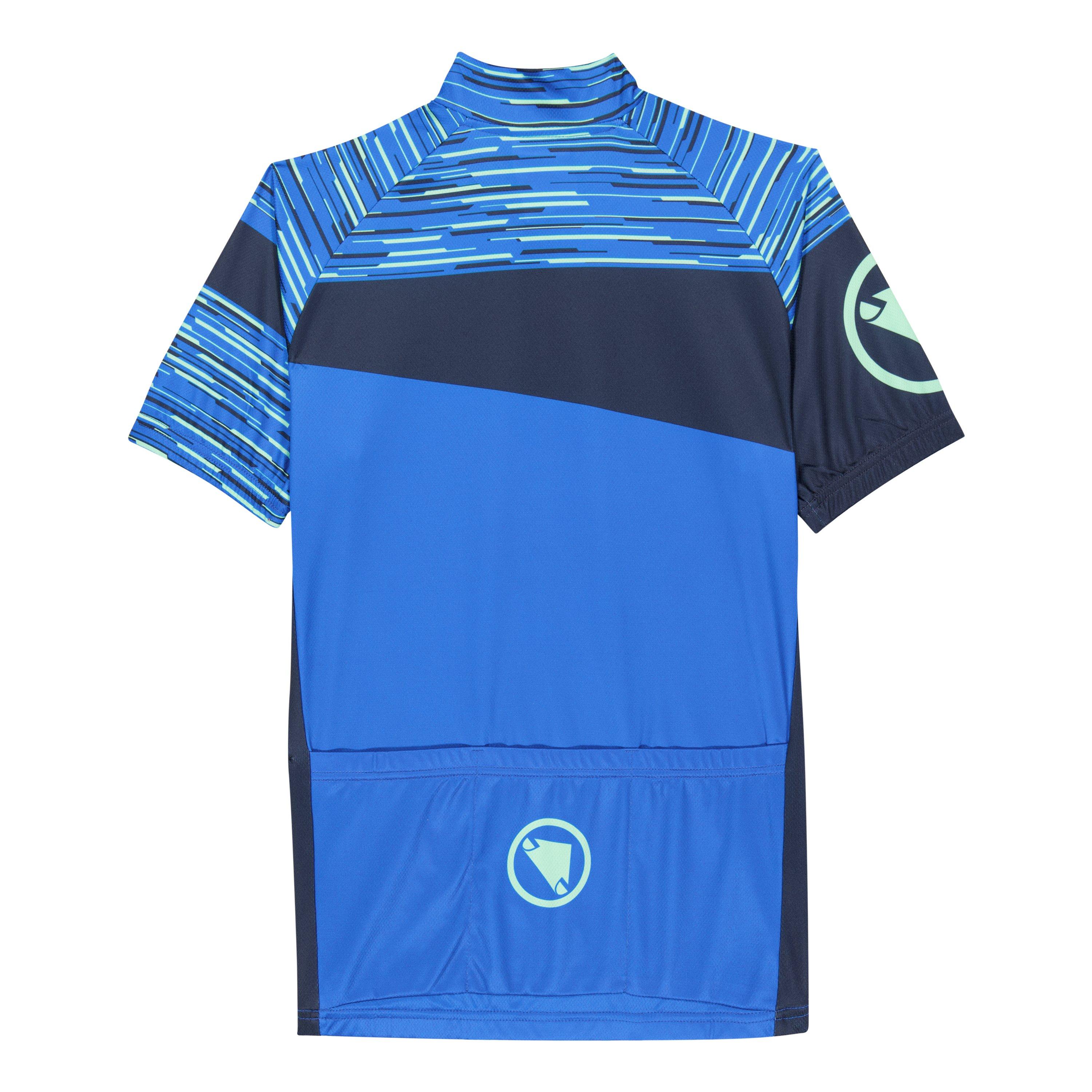 Blauw - Endura - Kids Hummvee Ray S/S Jersey - 2