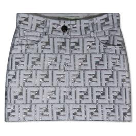 Fendi Fendi Ao Metallic Skirt Junior