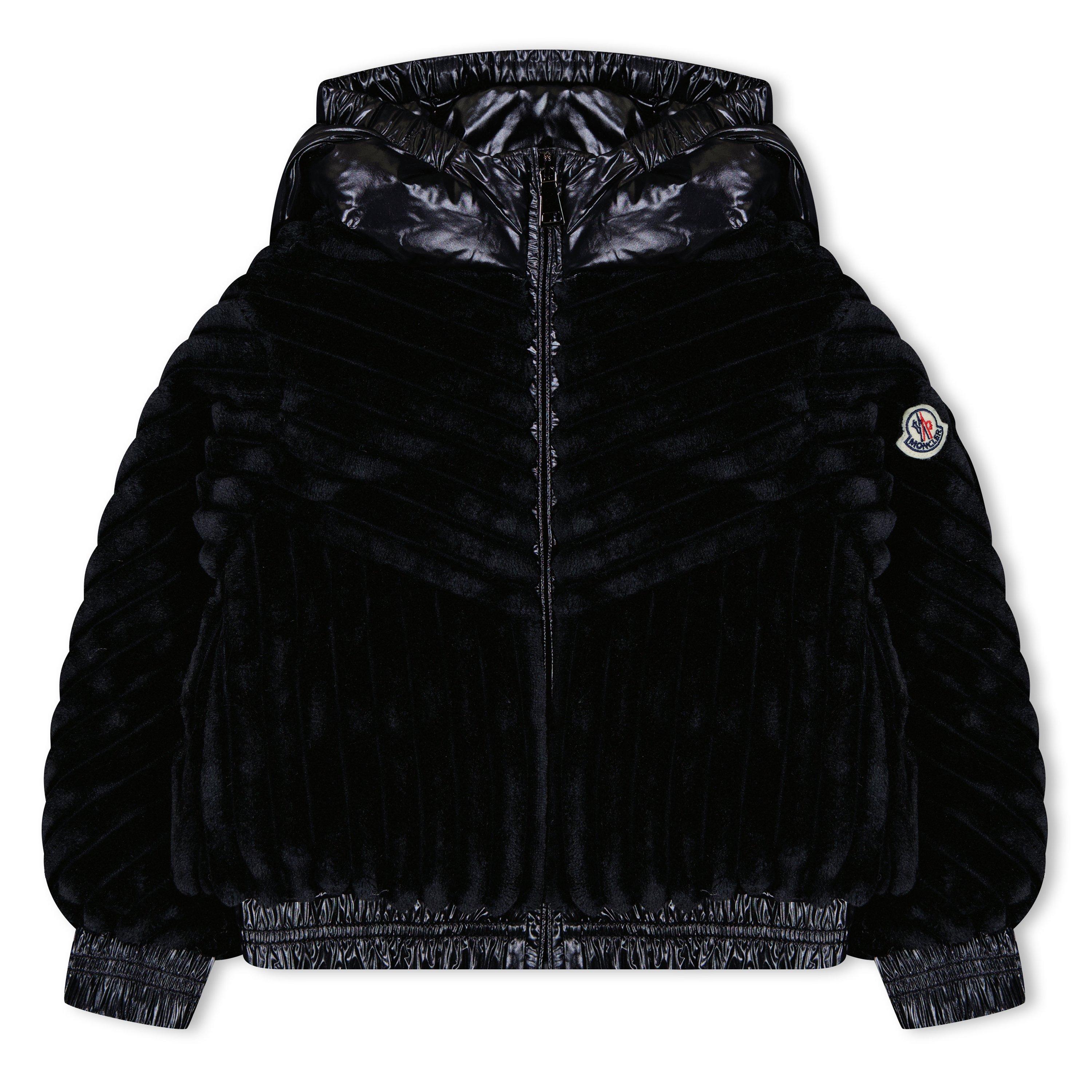 Black 999 - Moncler - Kids' Pedrix Cotton Long Sleeve Short Puffer Jacket - 1