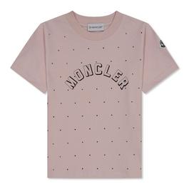 Moncler Rhinestone Logo T-Shirt Juniors