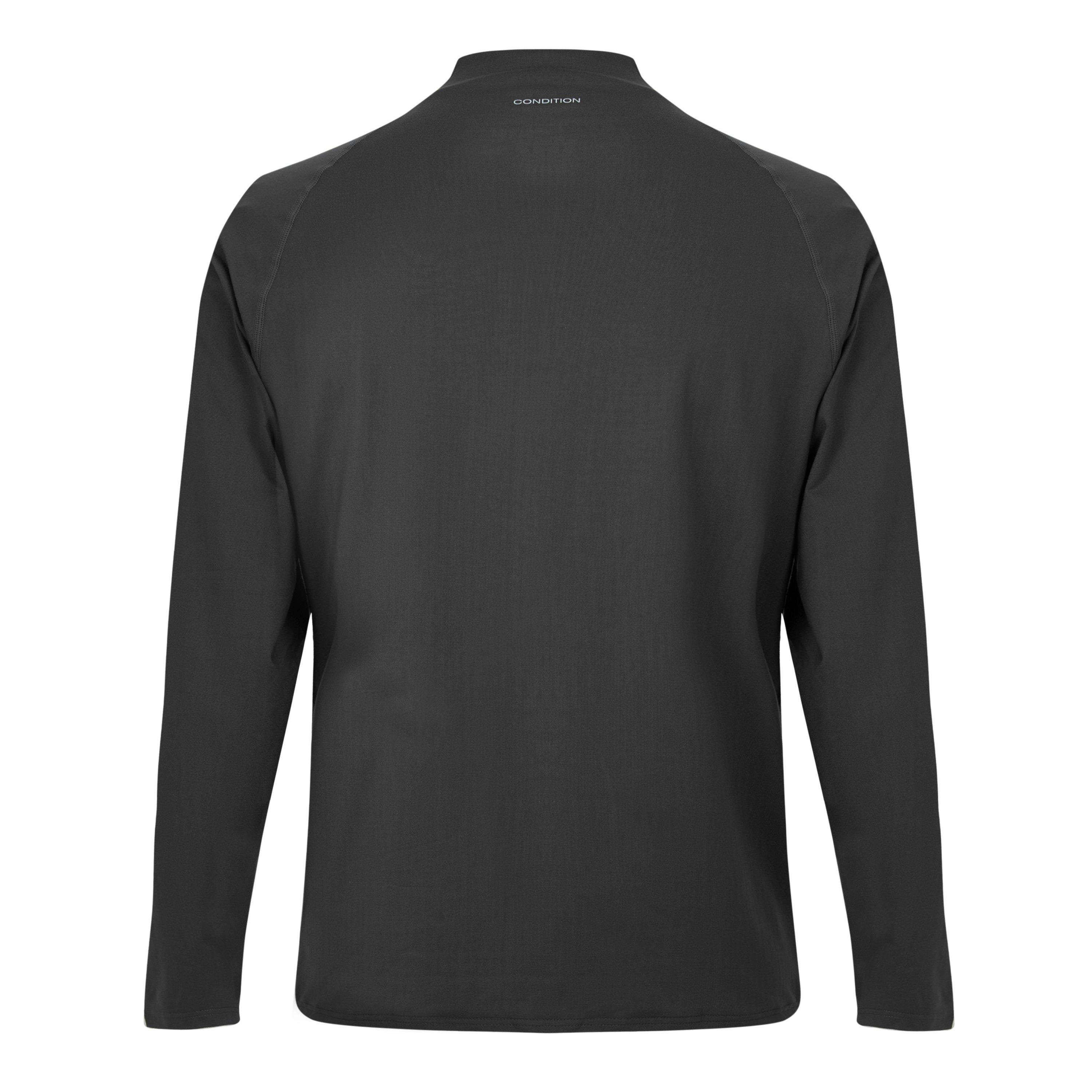 DARK GREY - Condition - Men's Long-Sleeve 1/4 Zip T-Shirt - 2