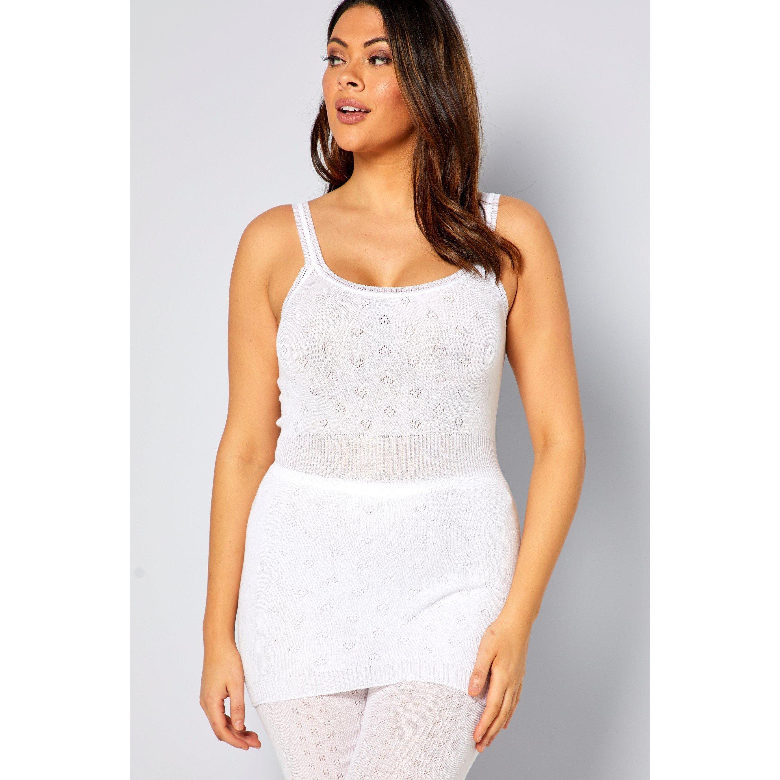 Studio Women's Thermal Vest White - XL