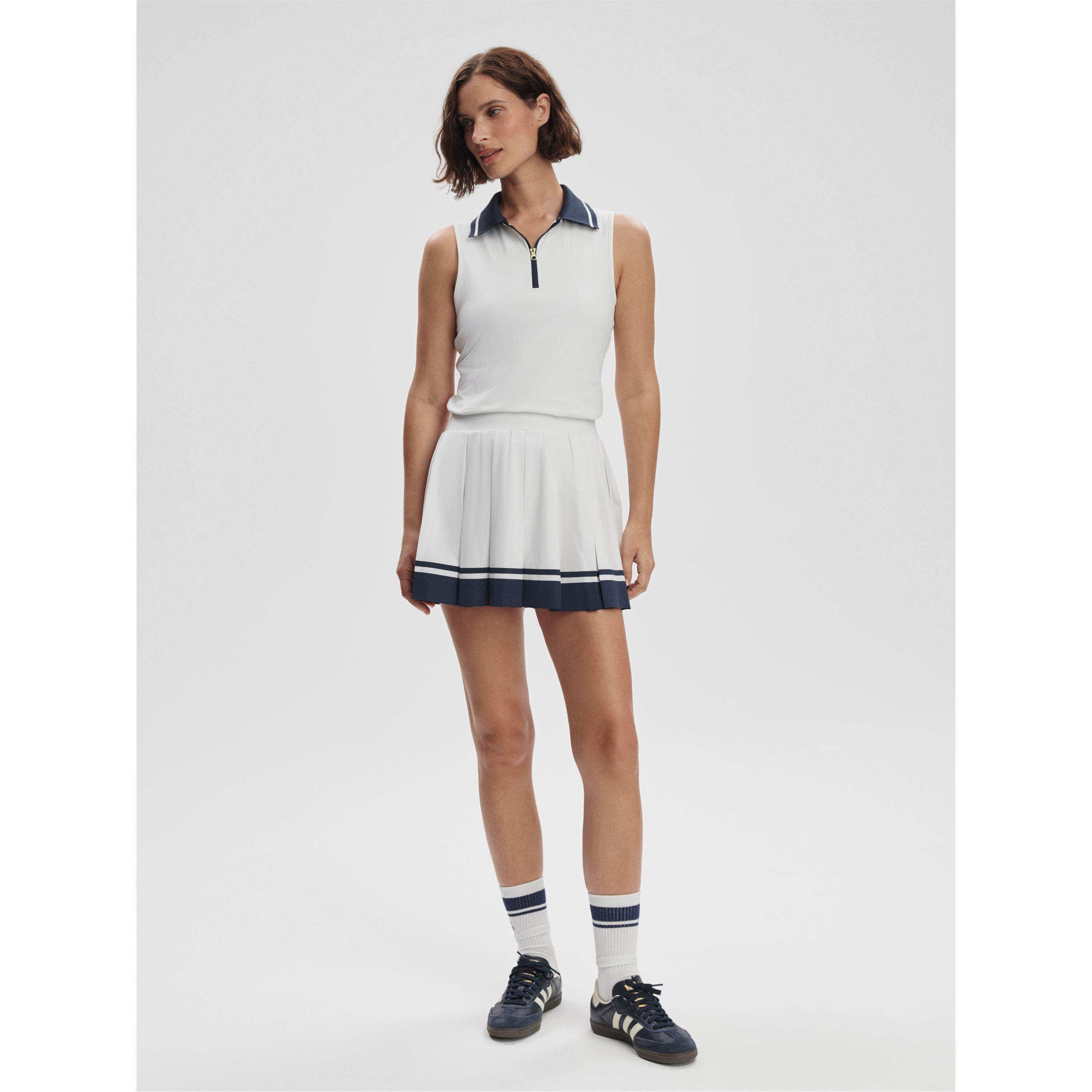 white bl night - Varley - Women's Mariam Tennis Dress - 7