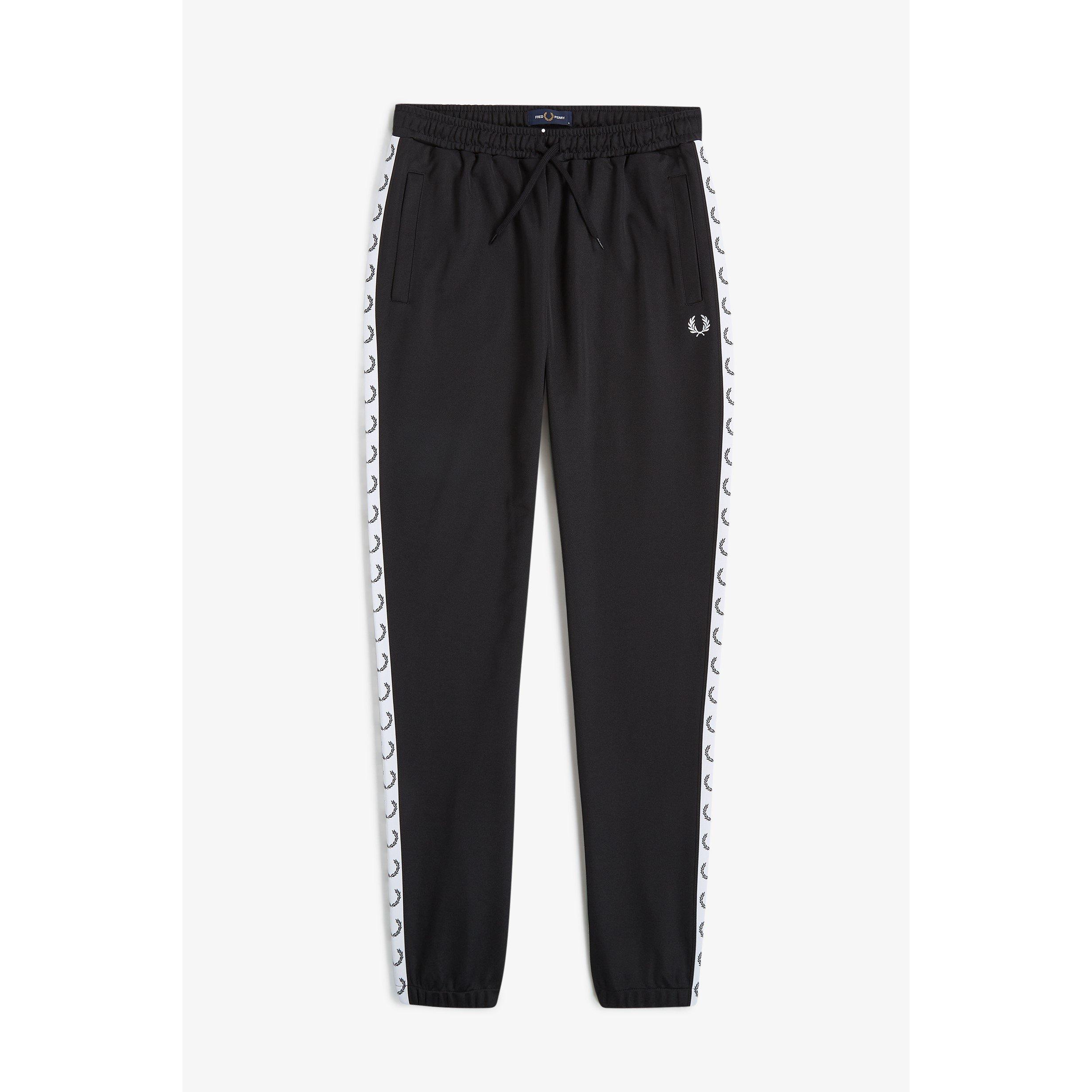 Black 102 - Fred Perry - Men's Taped Poly Tracksuits - 1