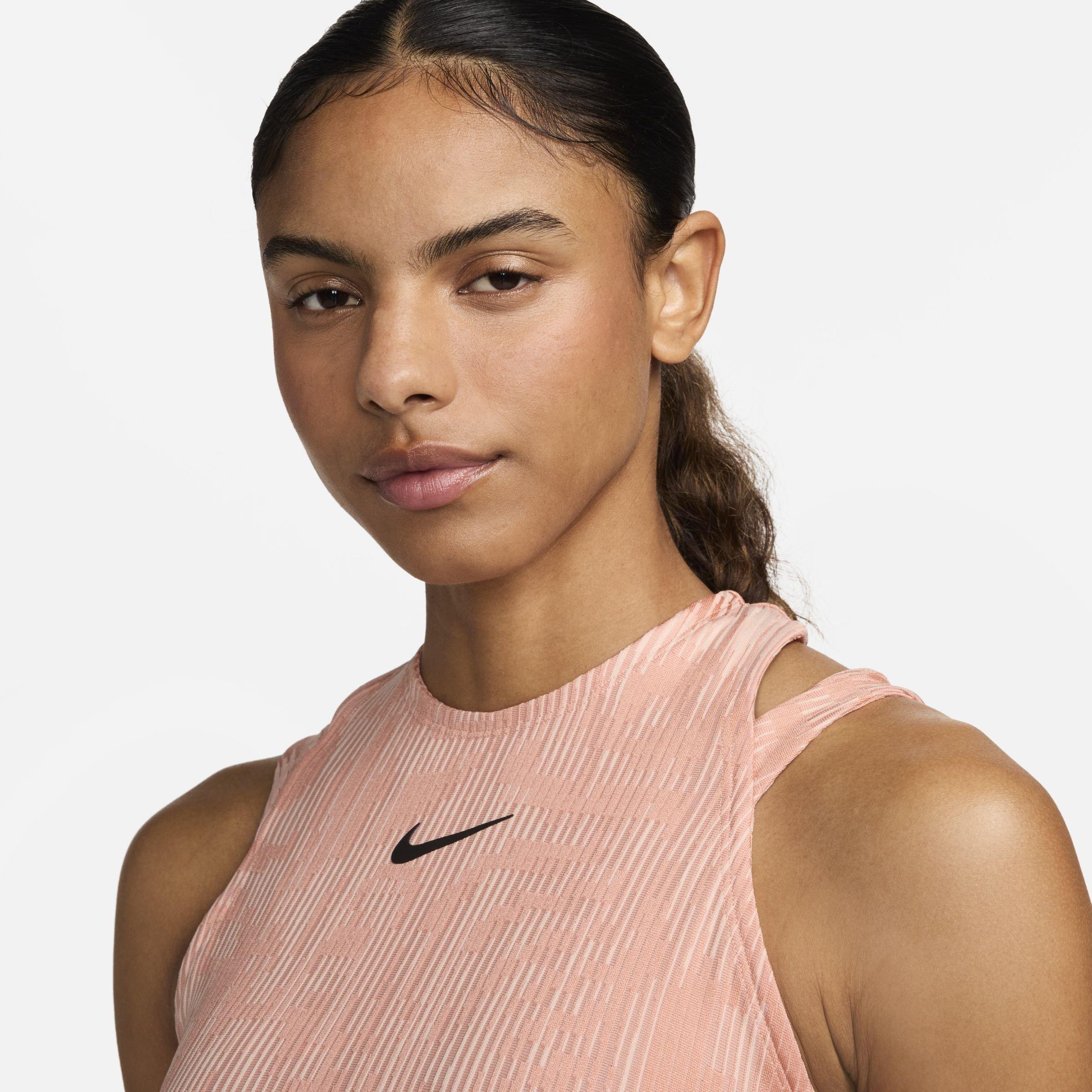 Roze/Zwart - Nike - Slam Women's Dri-FIT Tennis Tank Top - 3