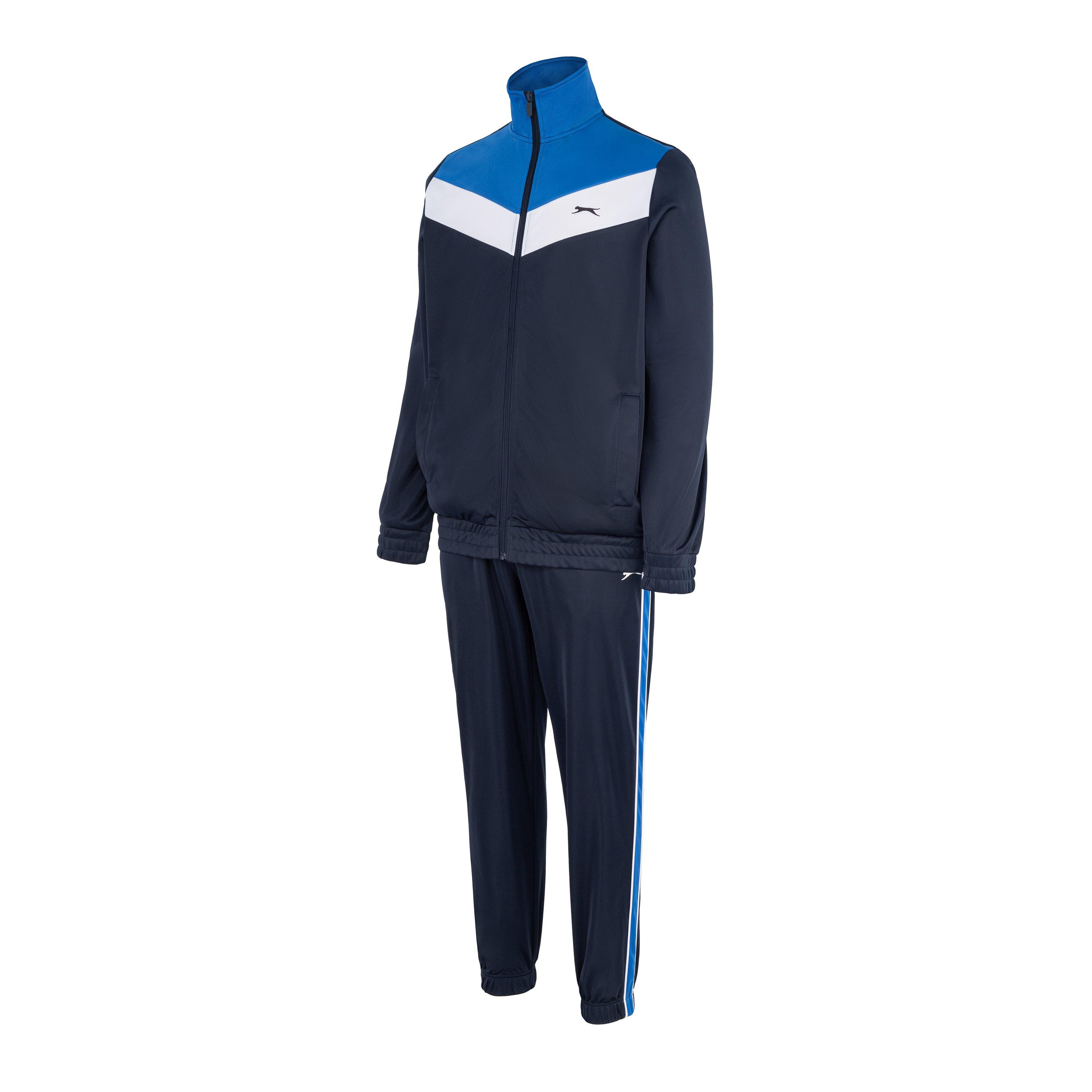 Nvy/Wht/Royal - Slazenger - Polyester Tracksuit Mens - 8