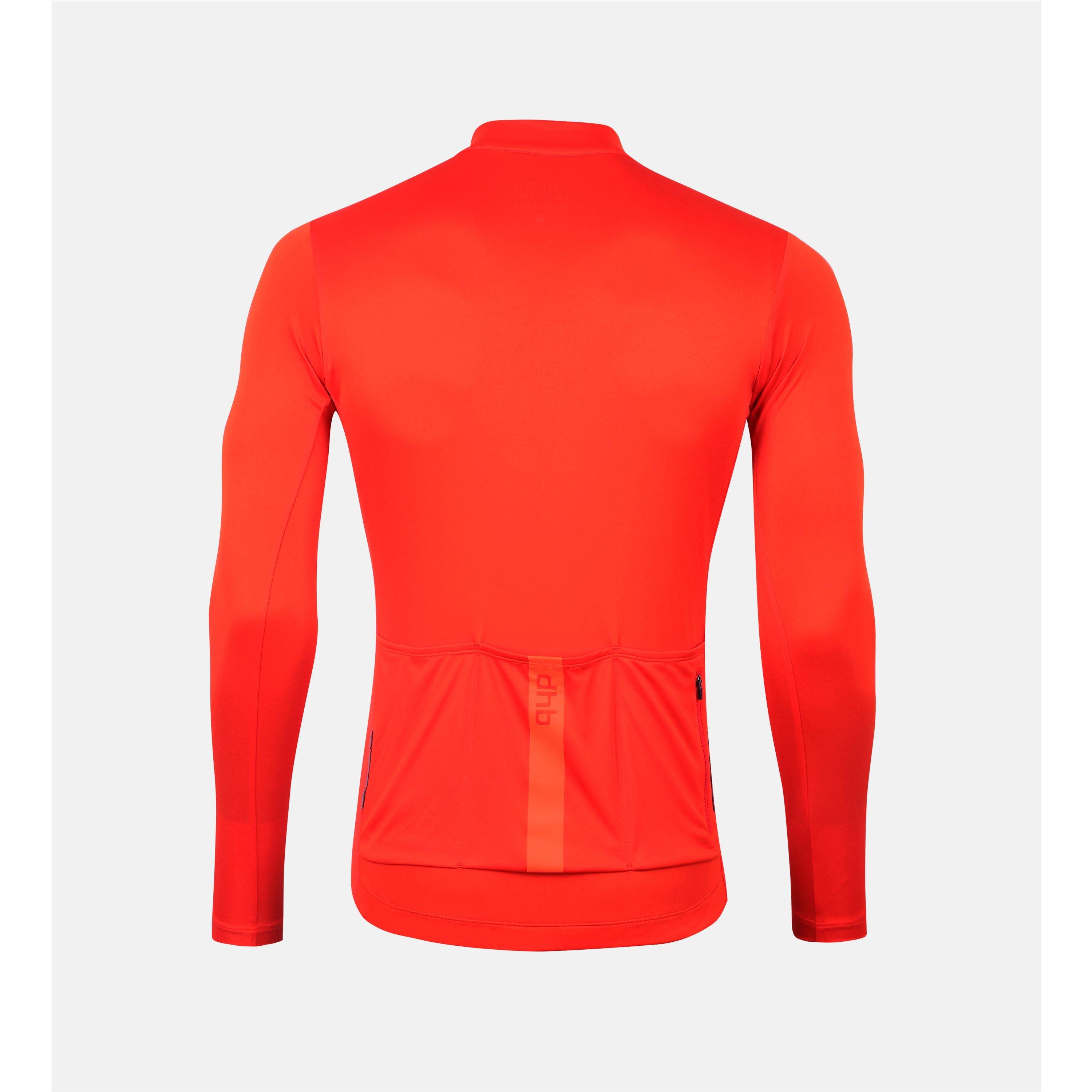 Firey Red - Dhb - Long Sleeve Jersey Mens - 7