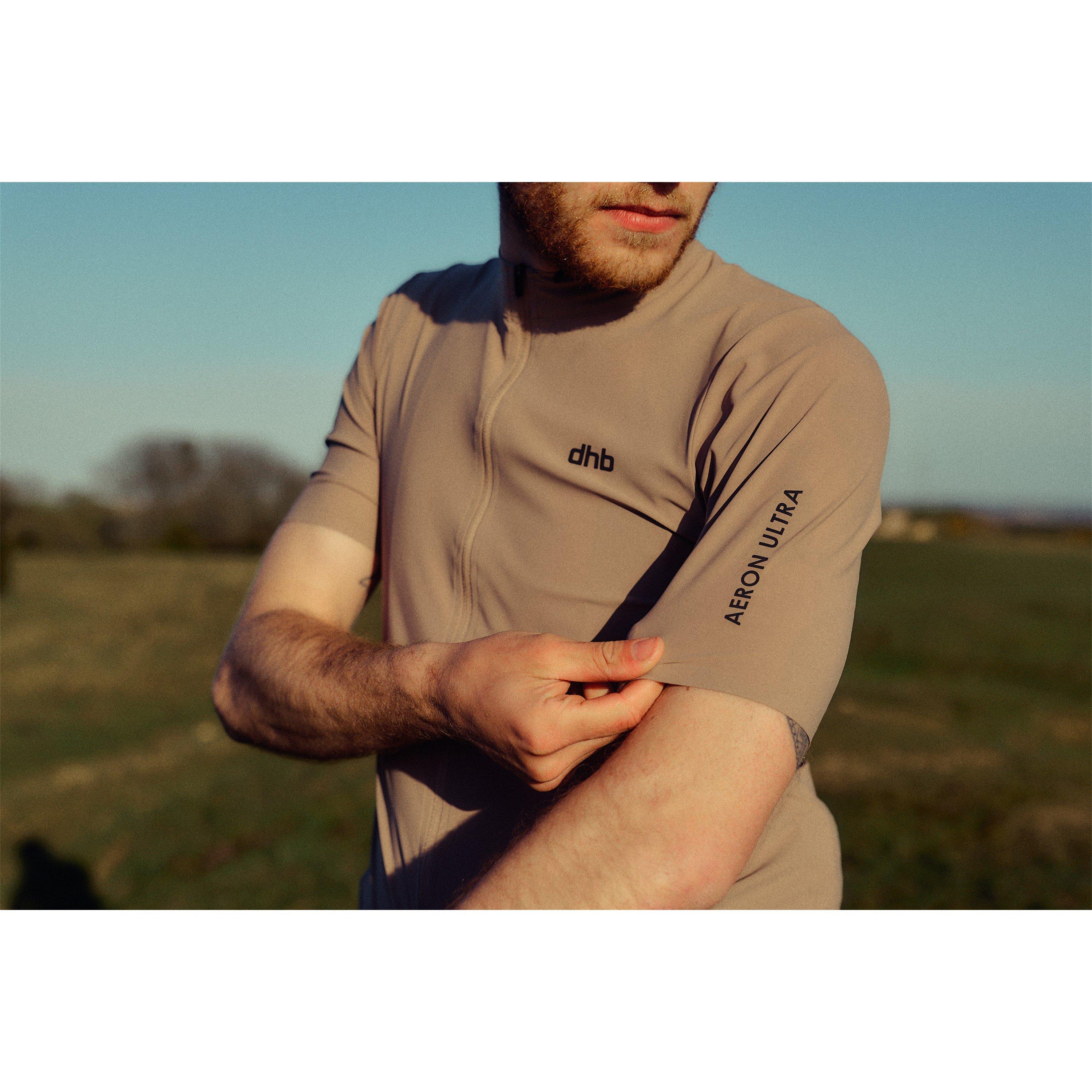 Mocha Mousse - Dhb - Aeron Ultra Mens Short Sleeve Jersey - 7