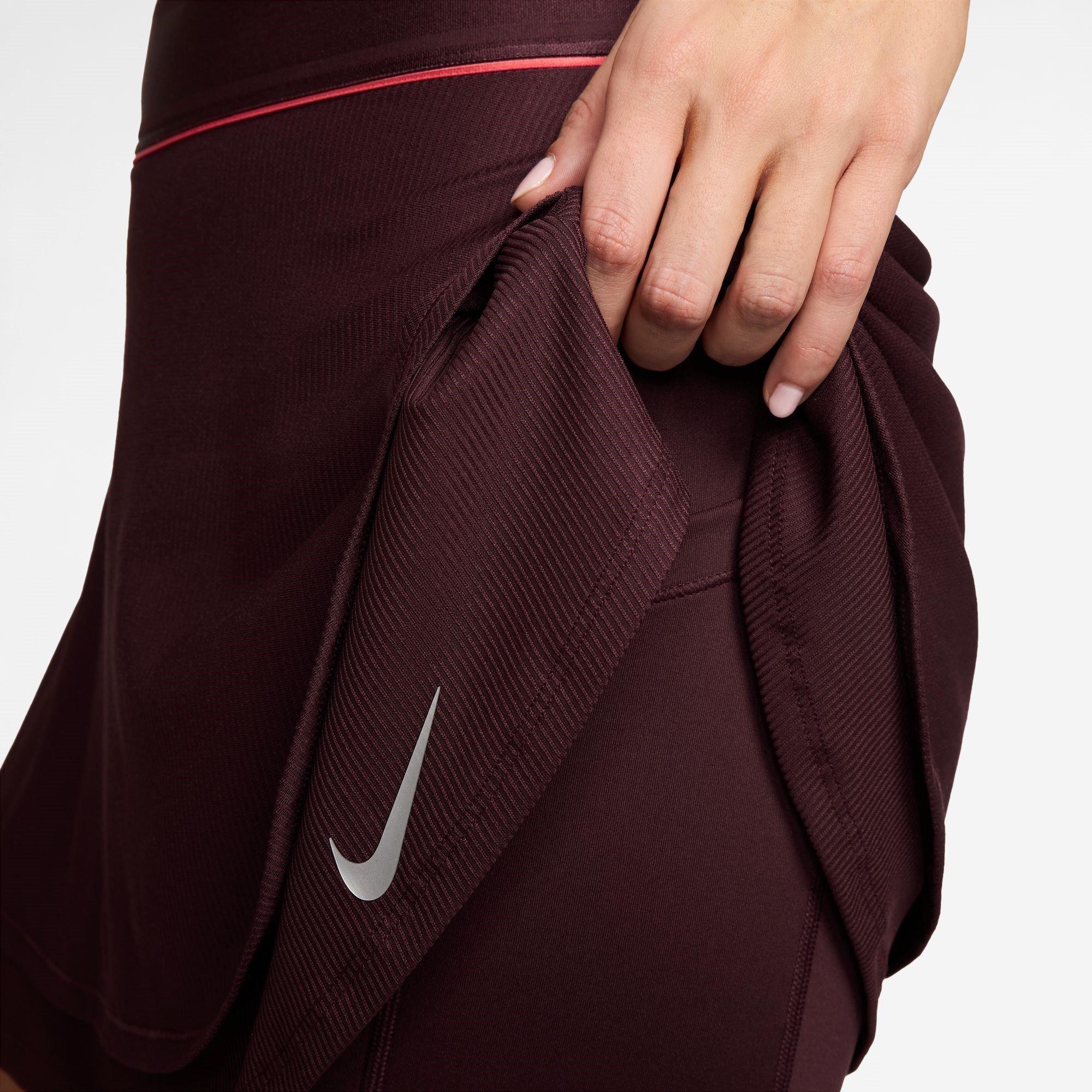 Burgundy - Nike - New York Grand Slam Skirt Womens - 4