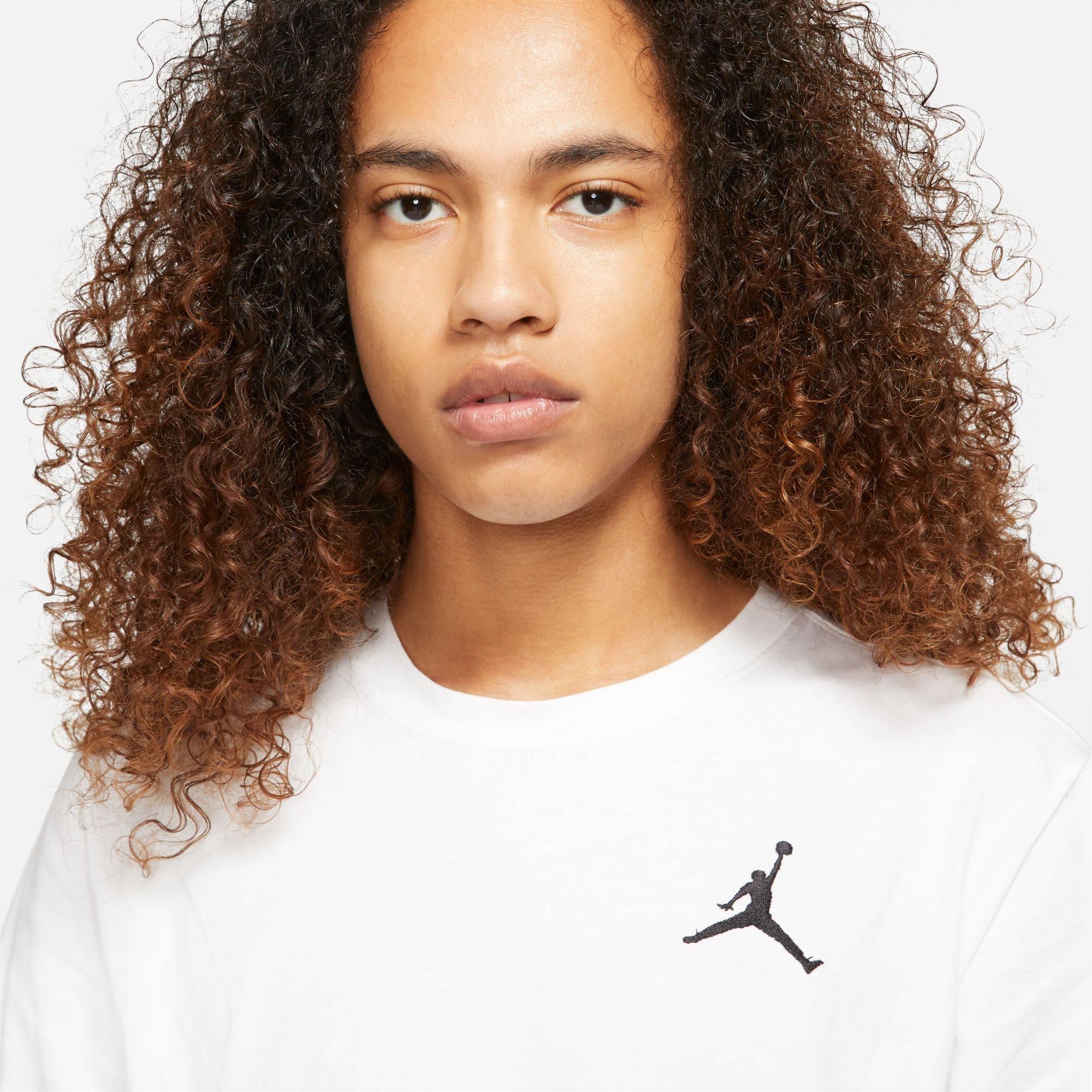 Bijelo/Crno - Air Jordan - Air Jumpman Men's Short-Sleeve Crew T Shirt - 3
