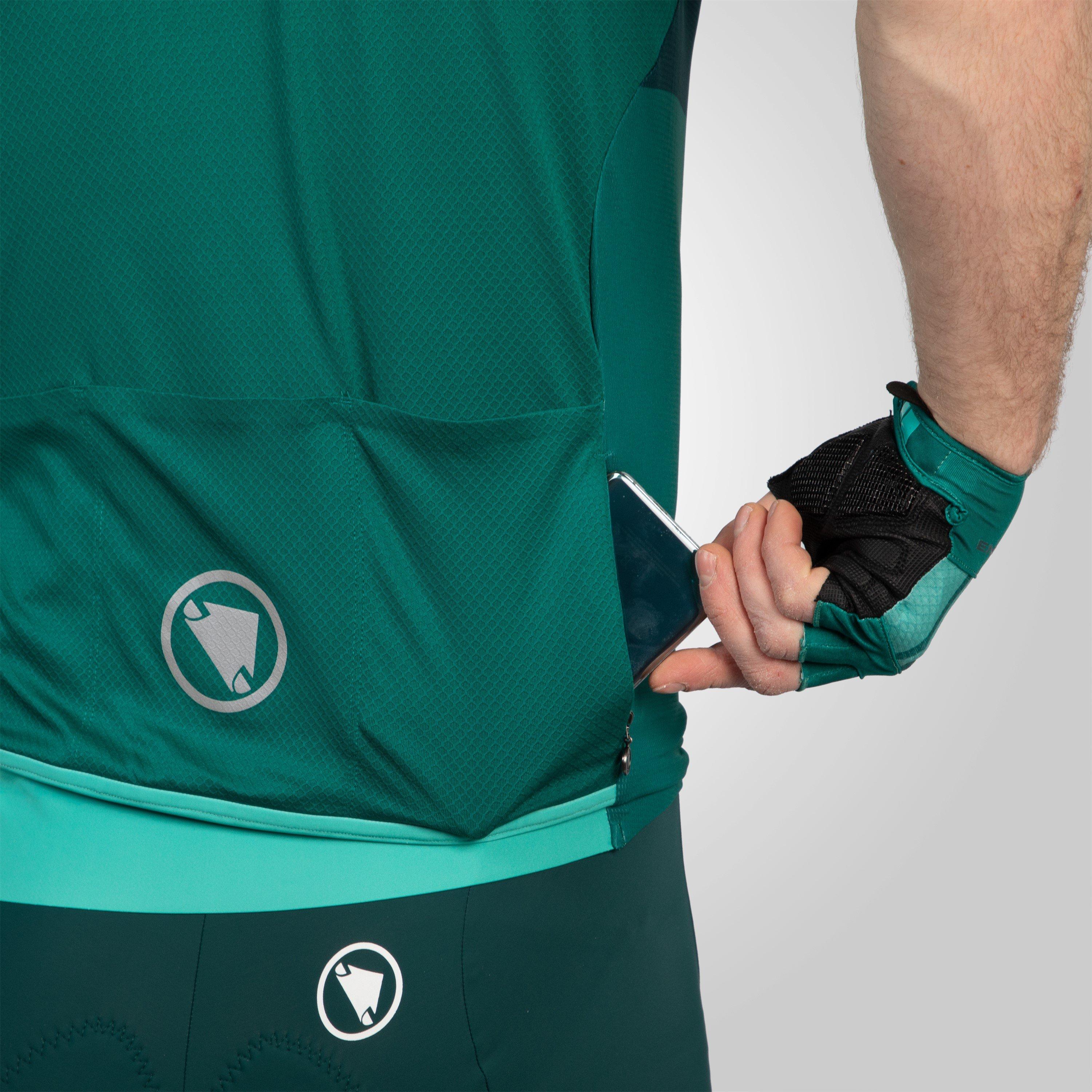 Emerald Green - Endura - FS260 Print Short Sleeve Jersey Mens - 8