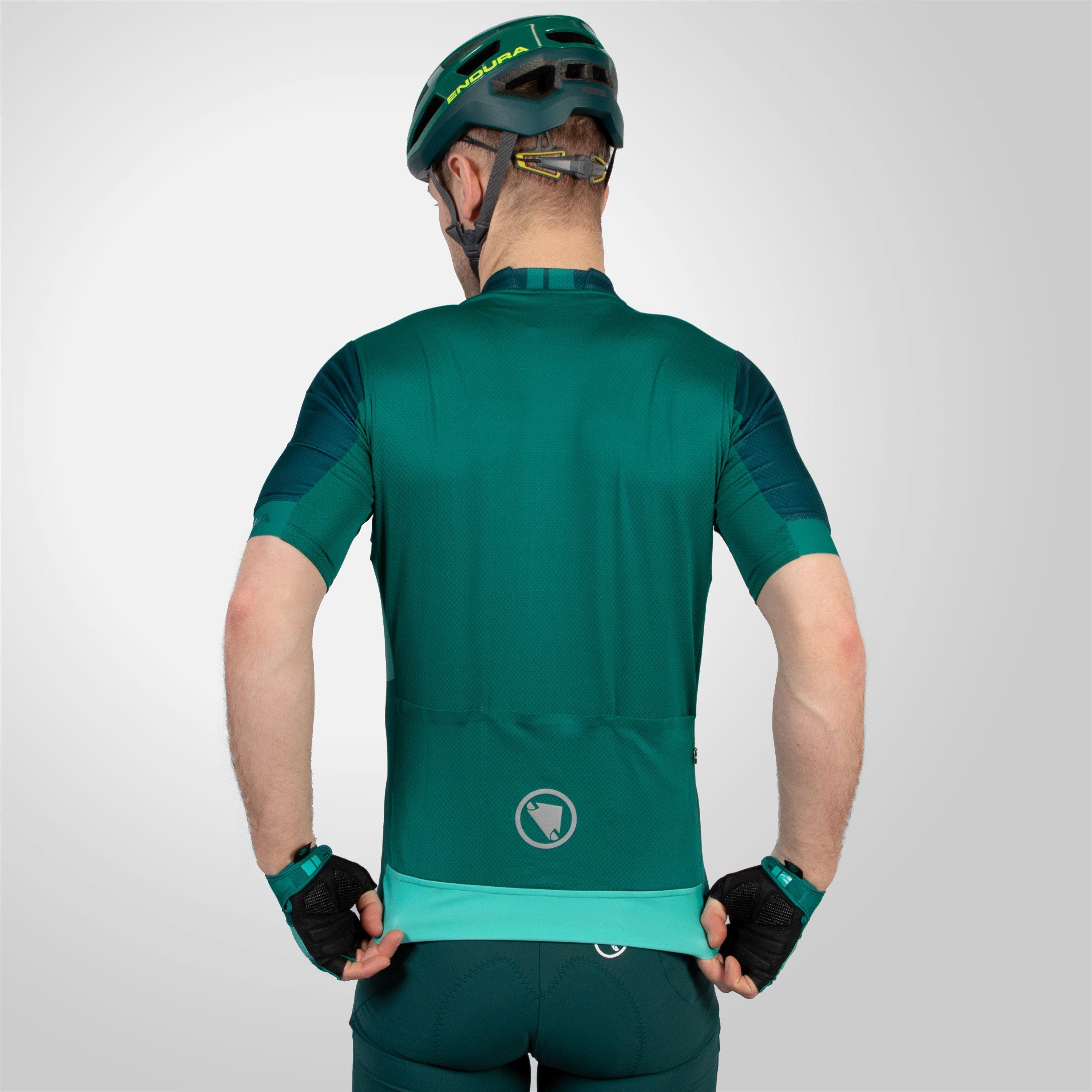 Emerald Green - Endura - FS260 Print Short Sleeve Jersey Mens - 3