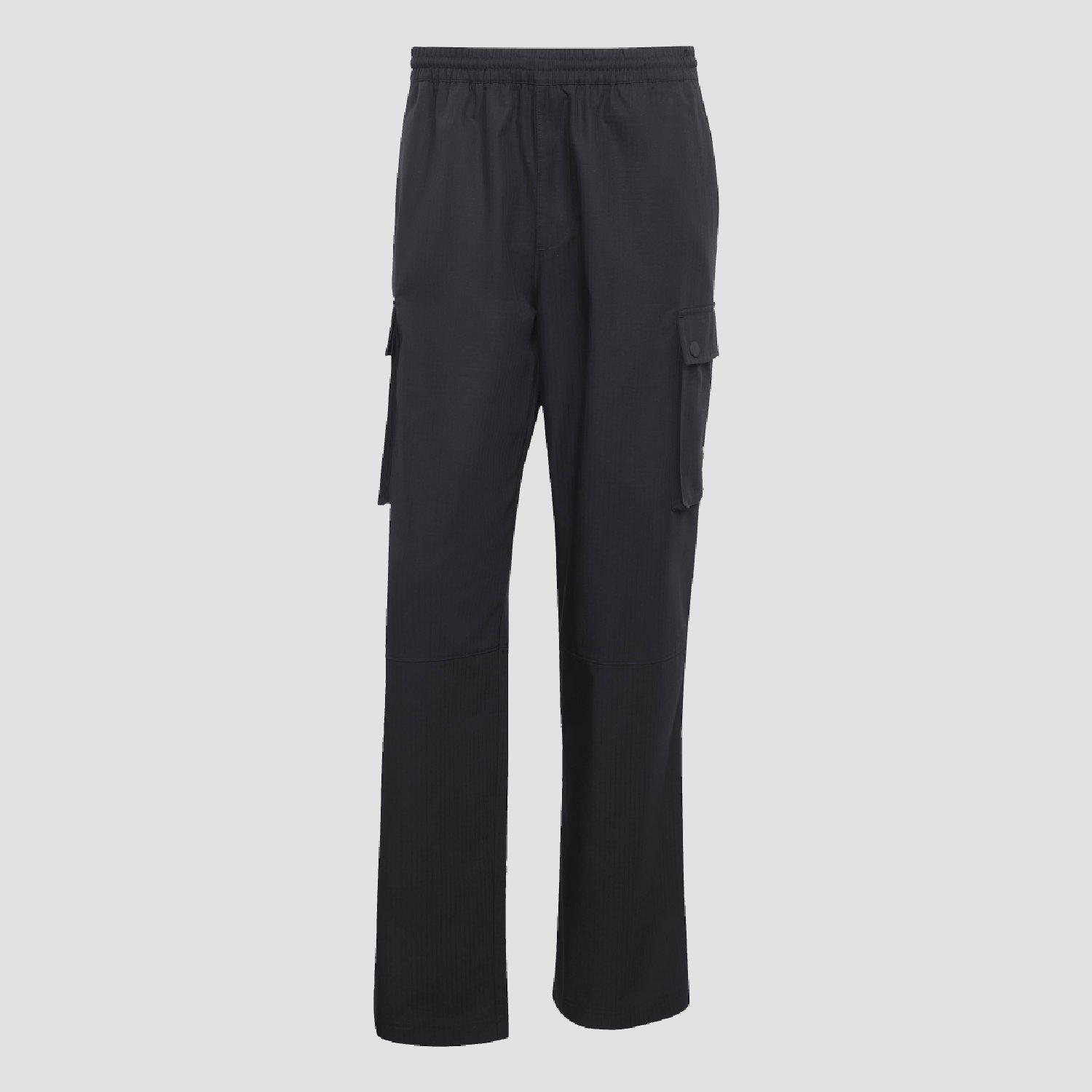 Black - adidas - Men's Script Cargo Tracksuit Bottom - 1