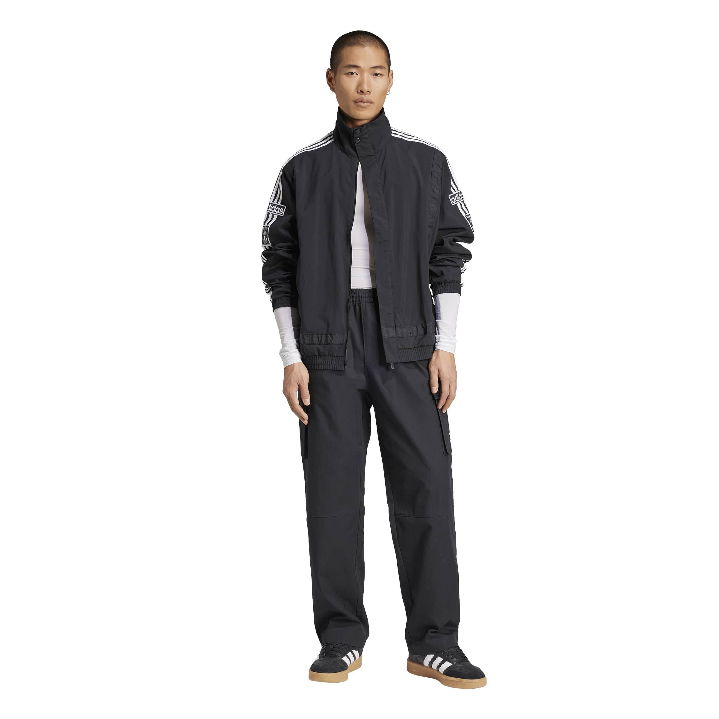 Black - adidas - Men's Script Cargo Tracksuit Bottom - 6