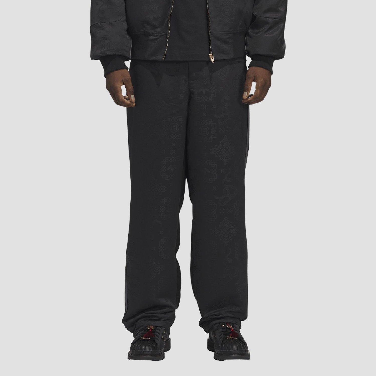 Black - adidas Originals - Men's CLOT LNY Allover Print Tracksuit Bottoms - 3