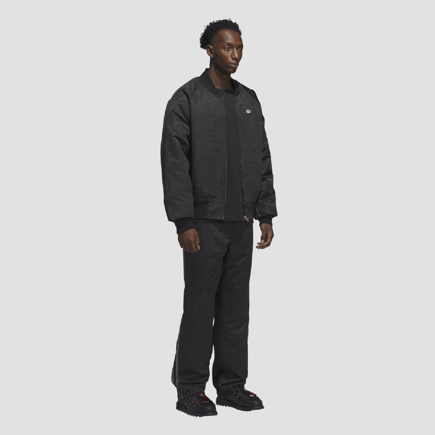 Black - adidas Originals - Men's CLOT LNY Allover Print Tracksuit Bottoms - 5