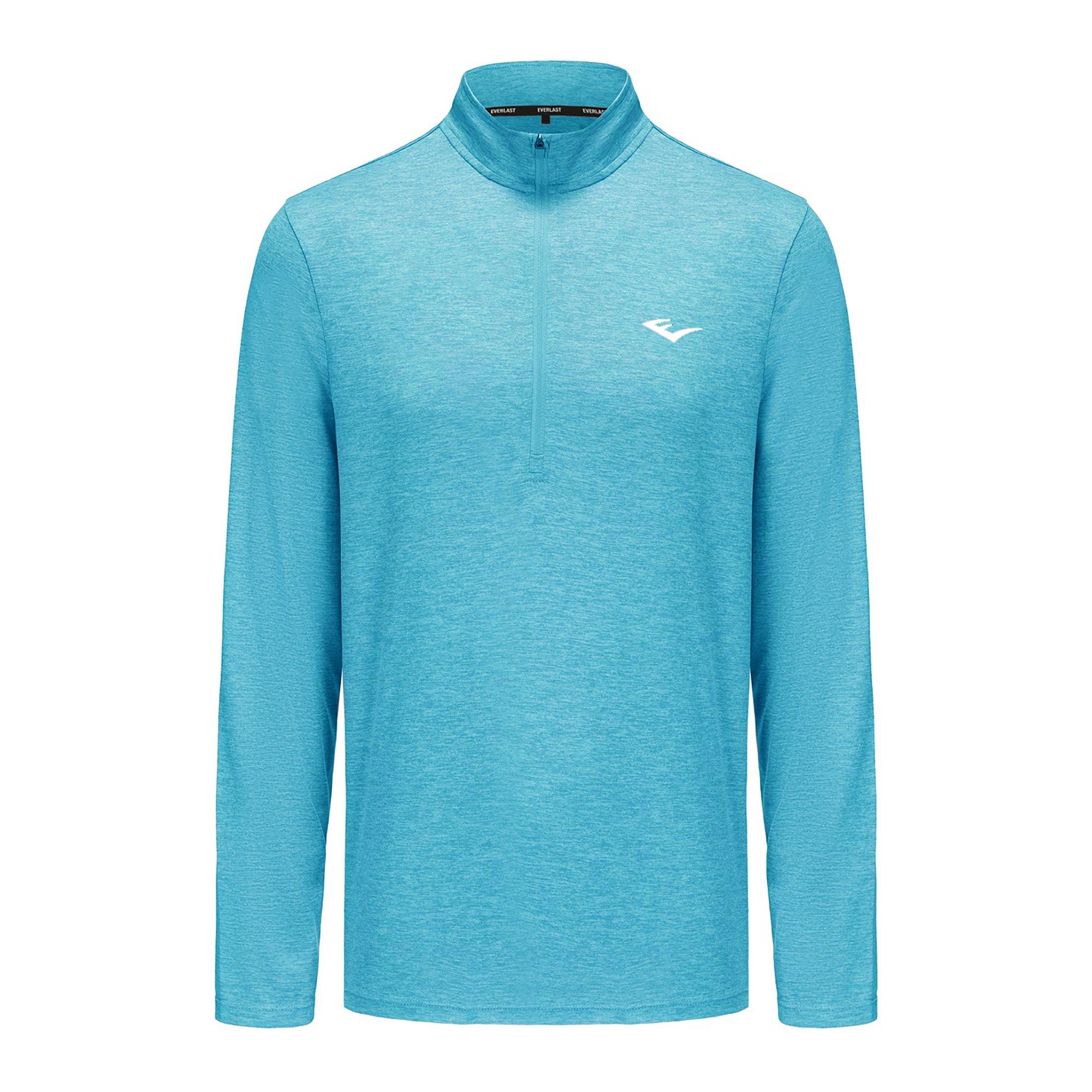 Everlast Men's Flex 1/4 Zip - Cyan Blue - 2XL