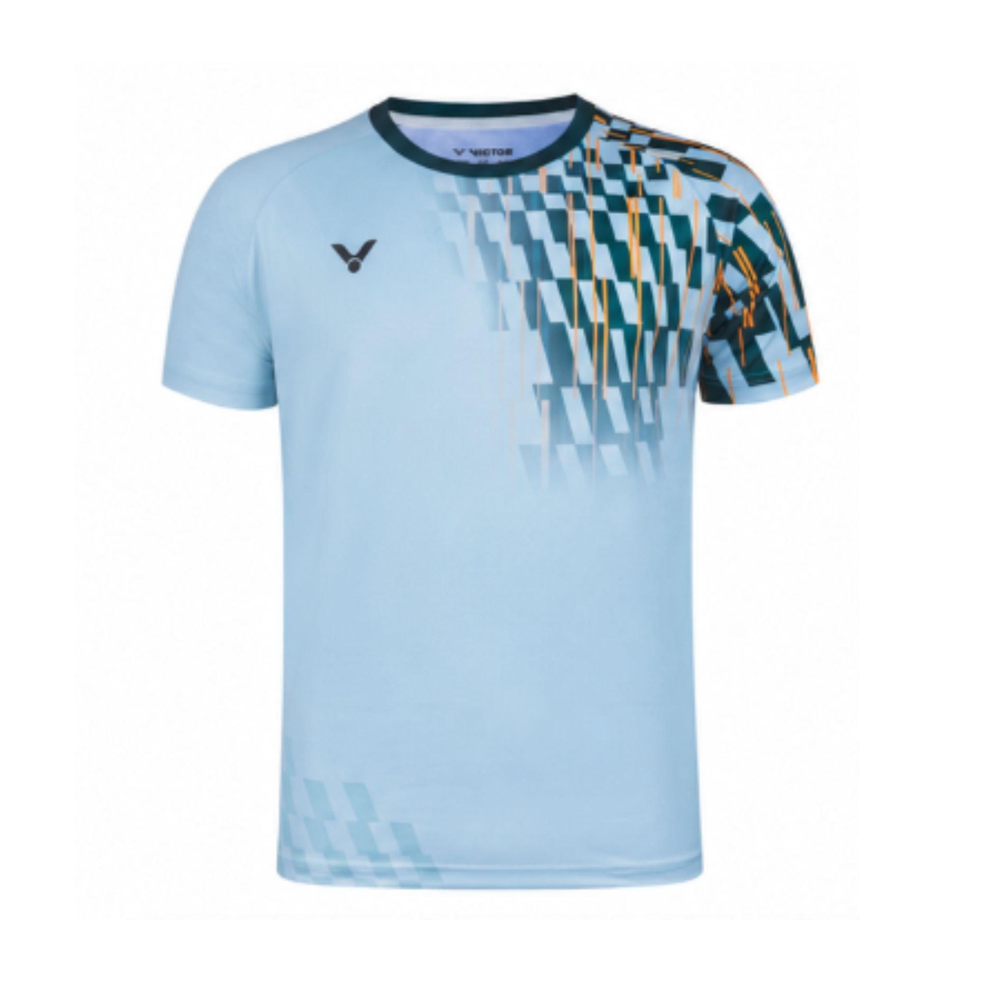 Light Blue - Victor - Tournament Badminton Jersey Mens - 1