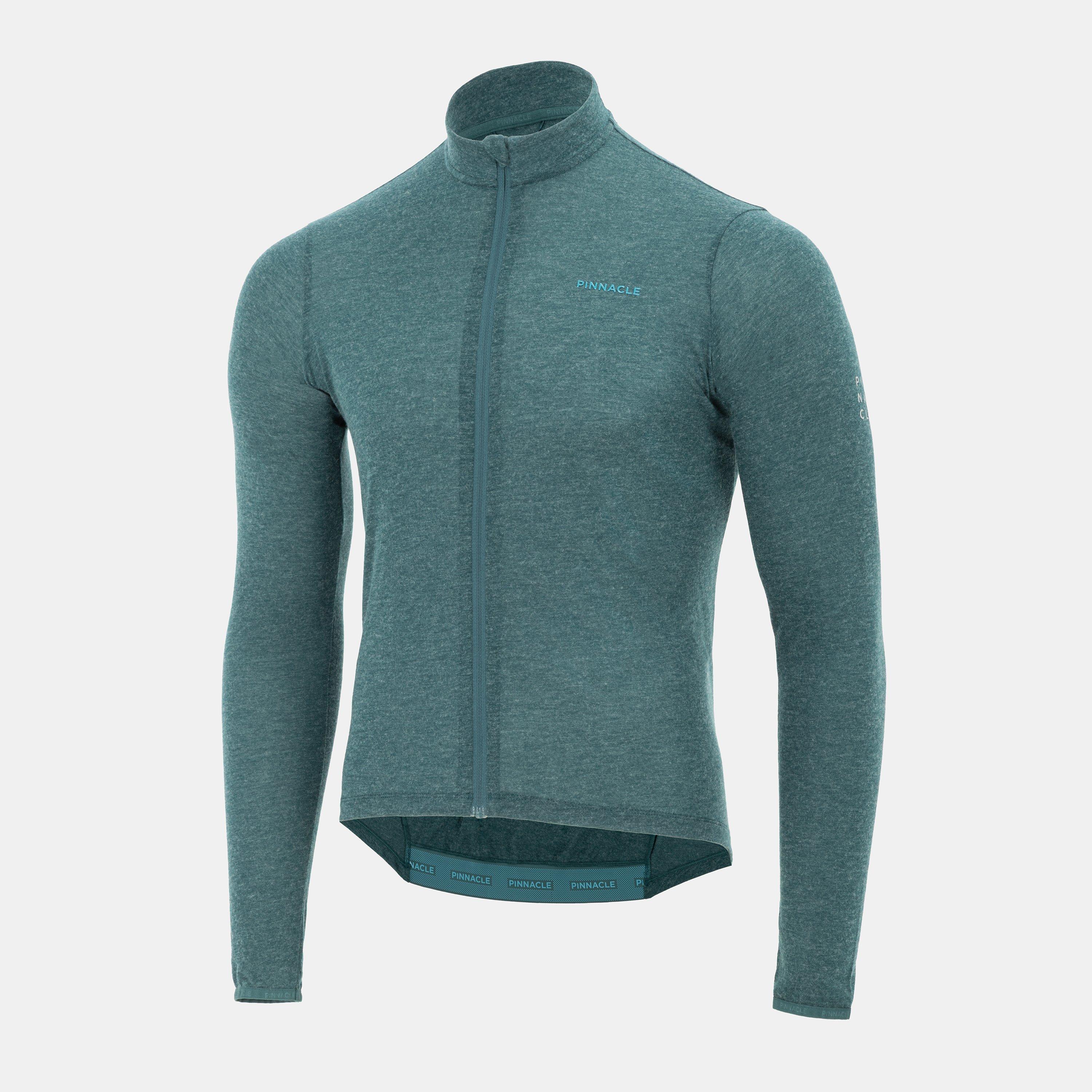 Green Marl - Pinnacle - Merino Zip Thru Jersey Mens - 3