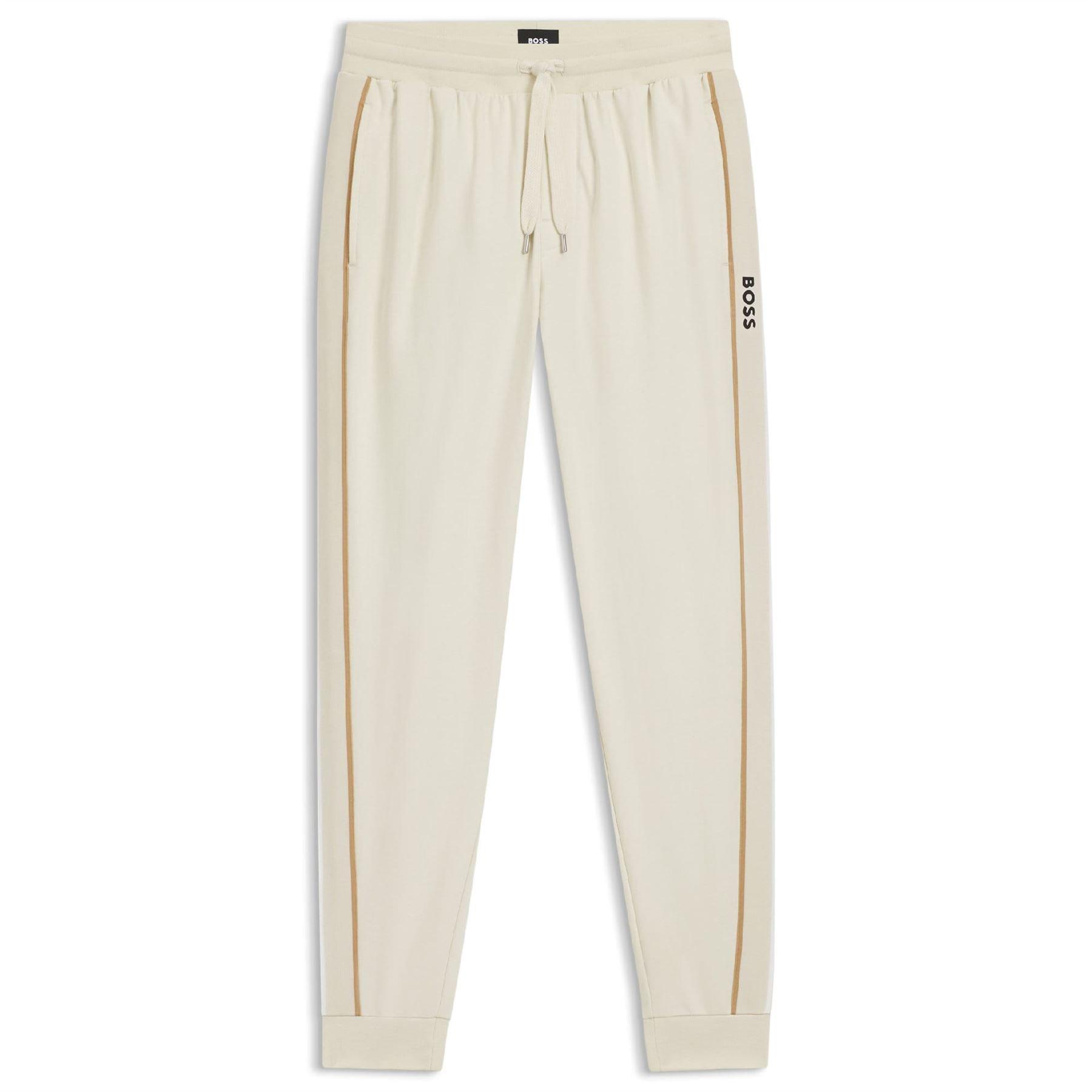 White - Boss - Boss Iconic Pants 10269546 02 Tracksuit Bottom Mens - 1