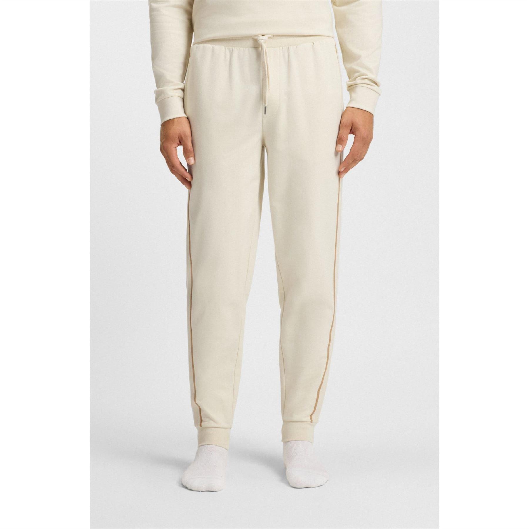 Bijela - Boss - Boss Iconic Pants 10269546 02 Tracksuit Bottom Mens - 2