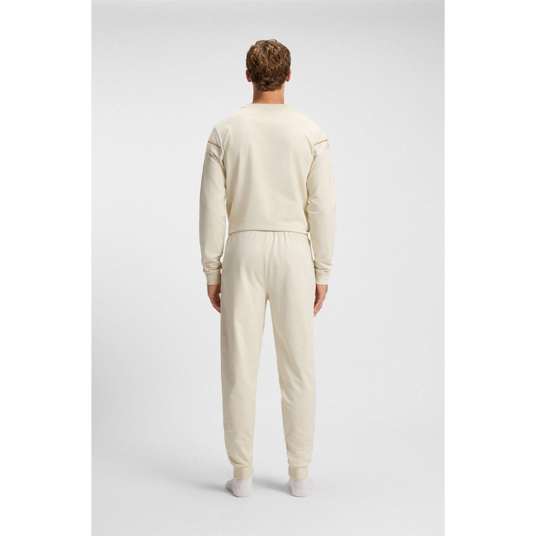 Bijela - Boss - Boss Iconic Pants 10269546 02 Tracksuit Bottom Mens - 3