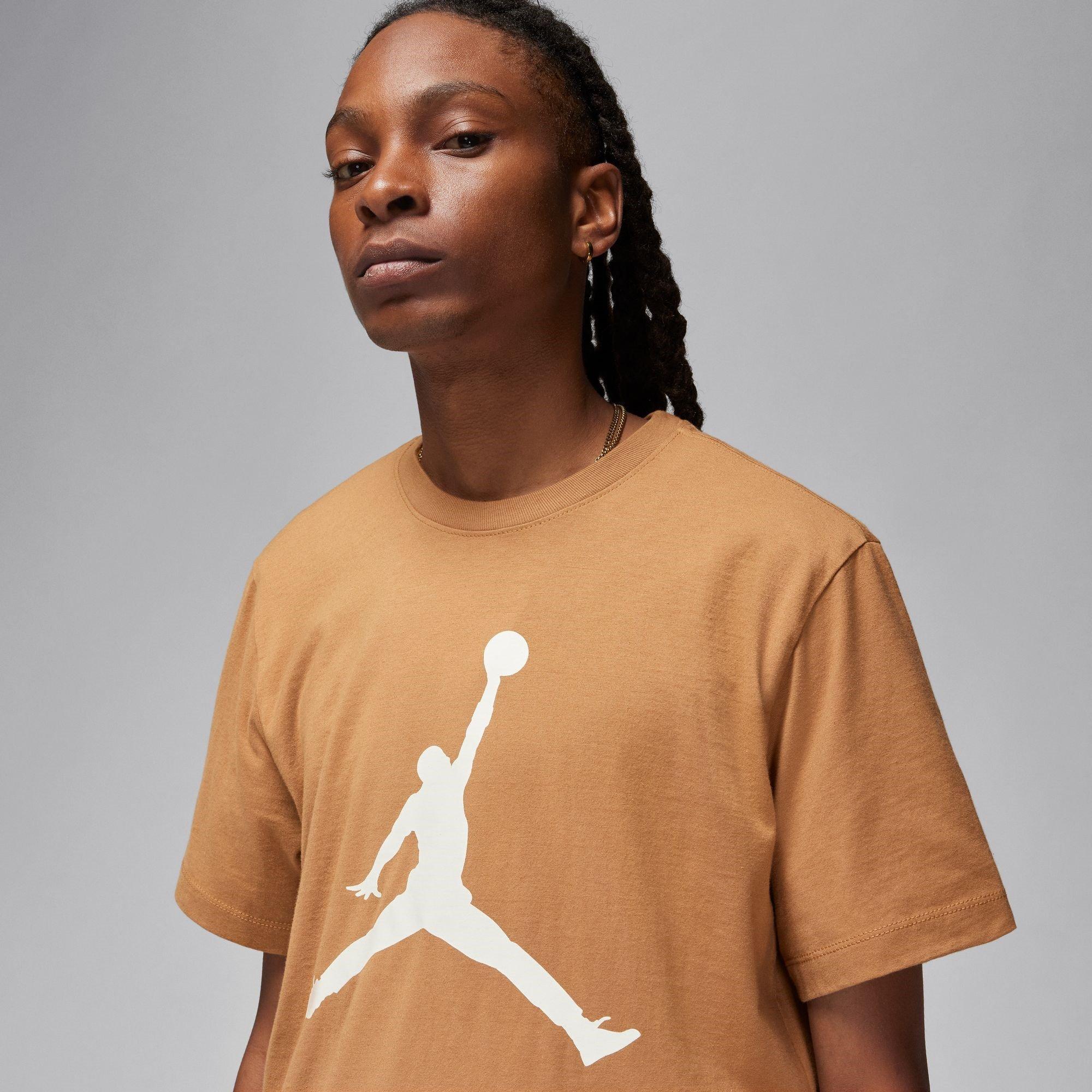Marrone/Sabbia - Air Jordan - Big Logo T Shirt Mens - 3