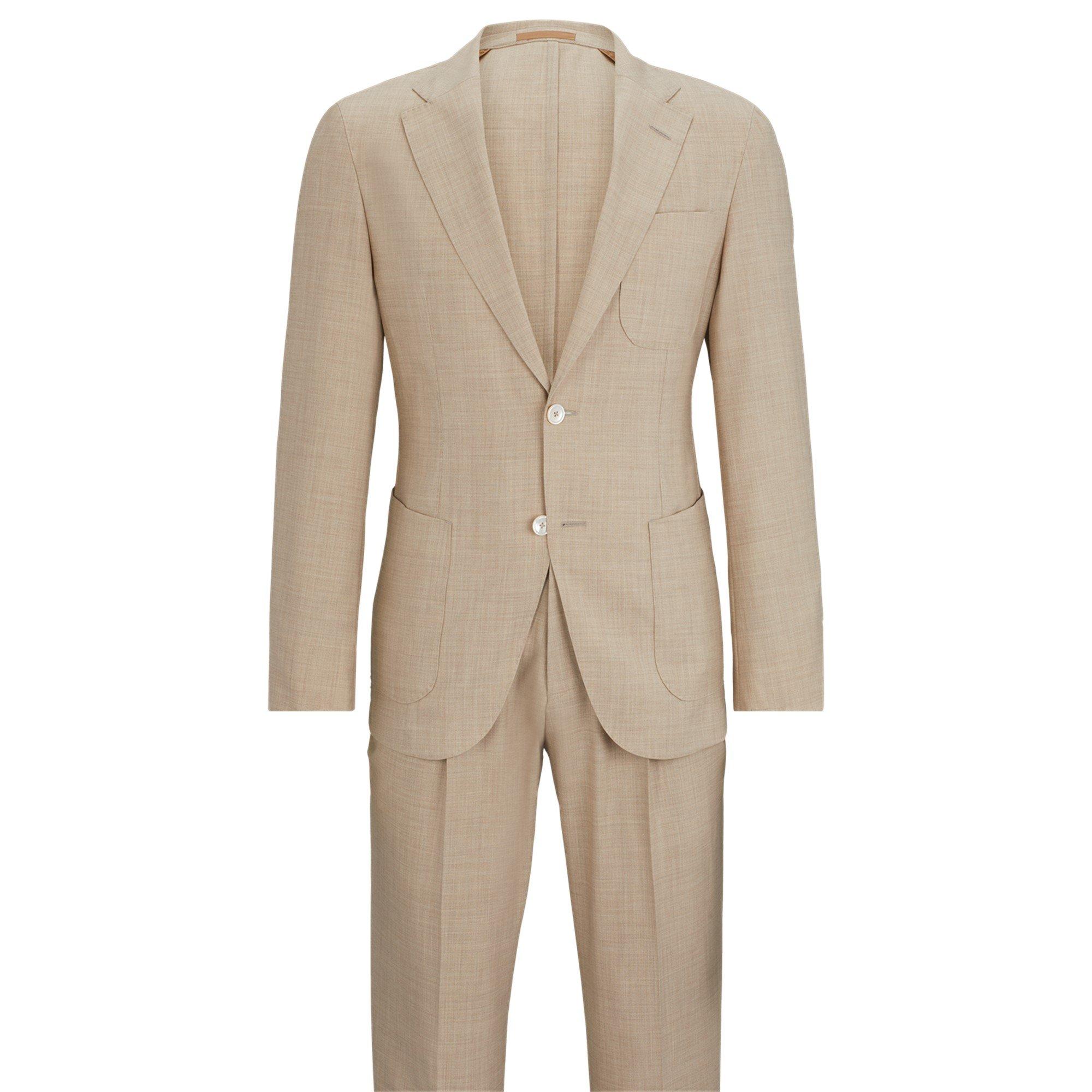 Light Beige 271 - Boss - Men's HBC LHeston 2 Pcs 242 Camel Suit - 2
