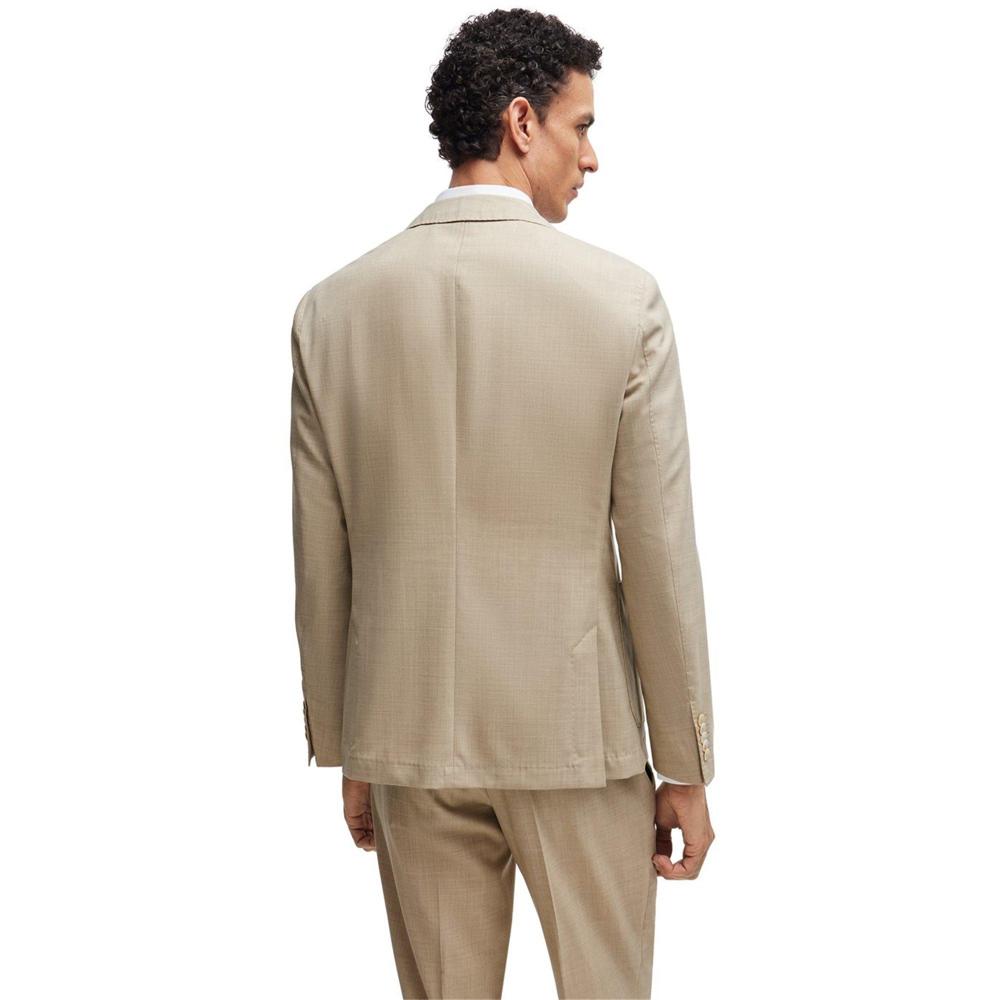 Light Beige 271 - Boss - Men's HBC LHeston 2 Pcs 242 Camel Suit - 4