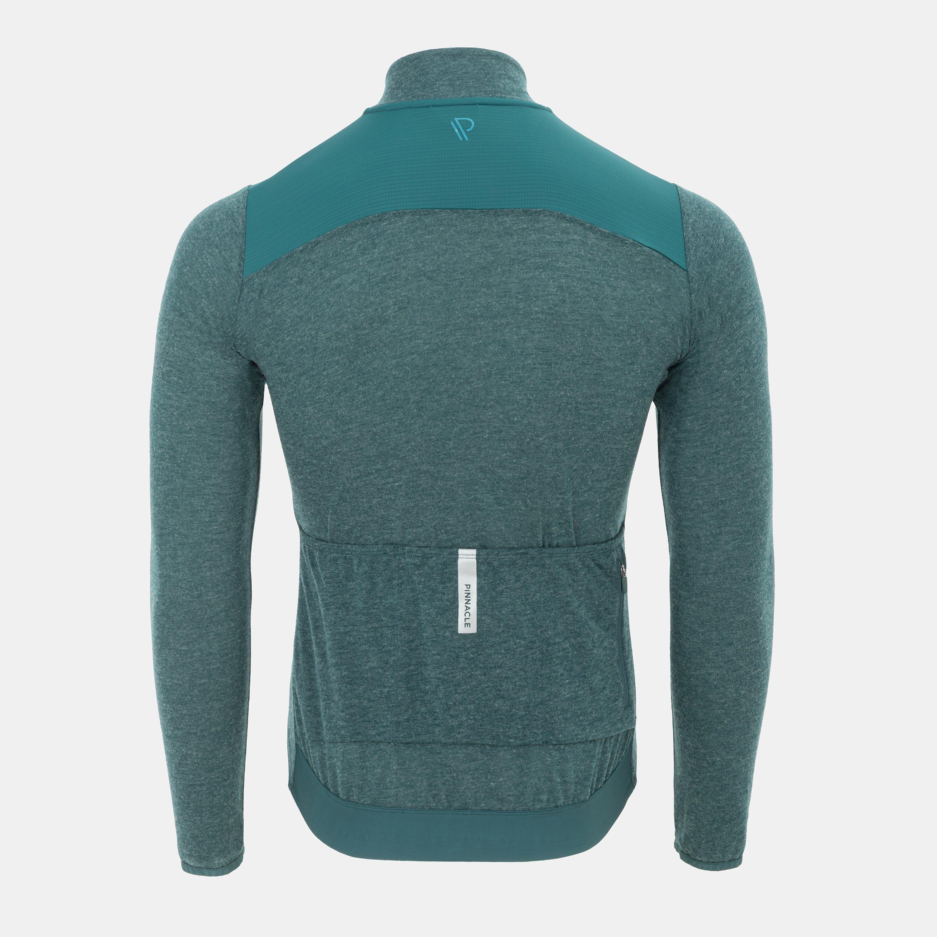 Green Marl - Pinnacle - Merino Long Sleeve Jersey Mens - 2